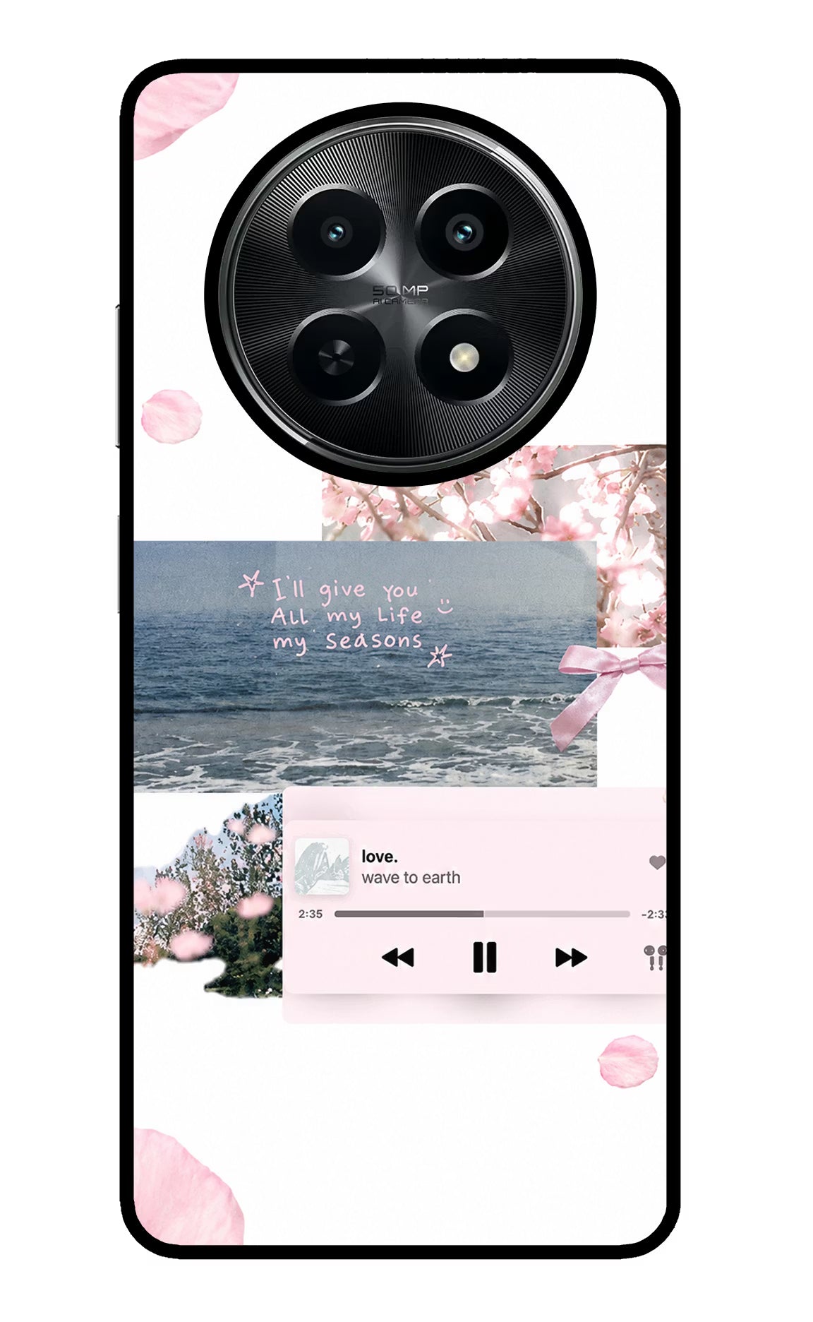Wave to earth Realme C65 5G Glass Case - Wave to earth Realme C65 5G Glass Case Wave to earth Realme C65 5G Glass Case