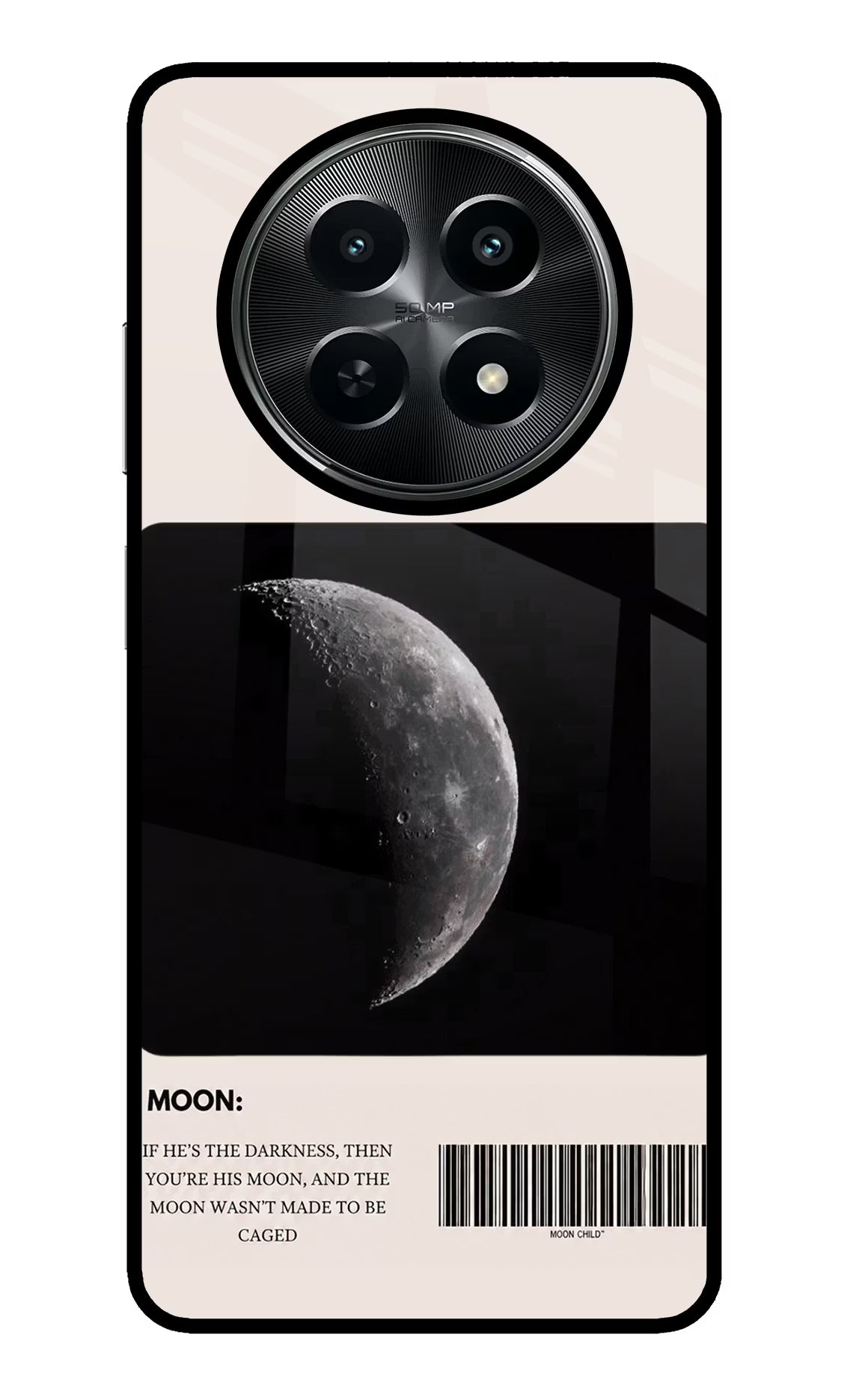 Moon Phase Realme C65 5G Glass Case - Moon Phase Realme C65 5G Glass Case Moon Phase Realme C65 5G Glass Case