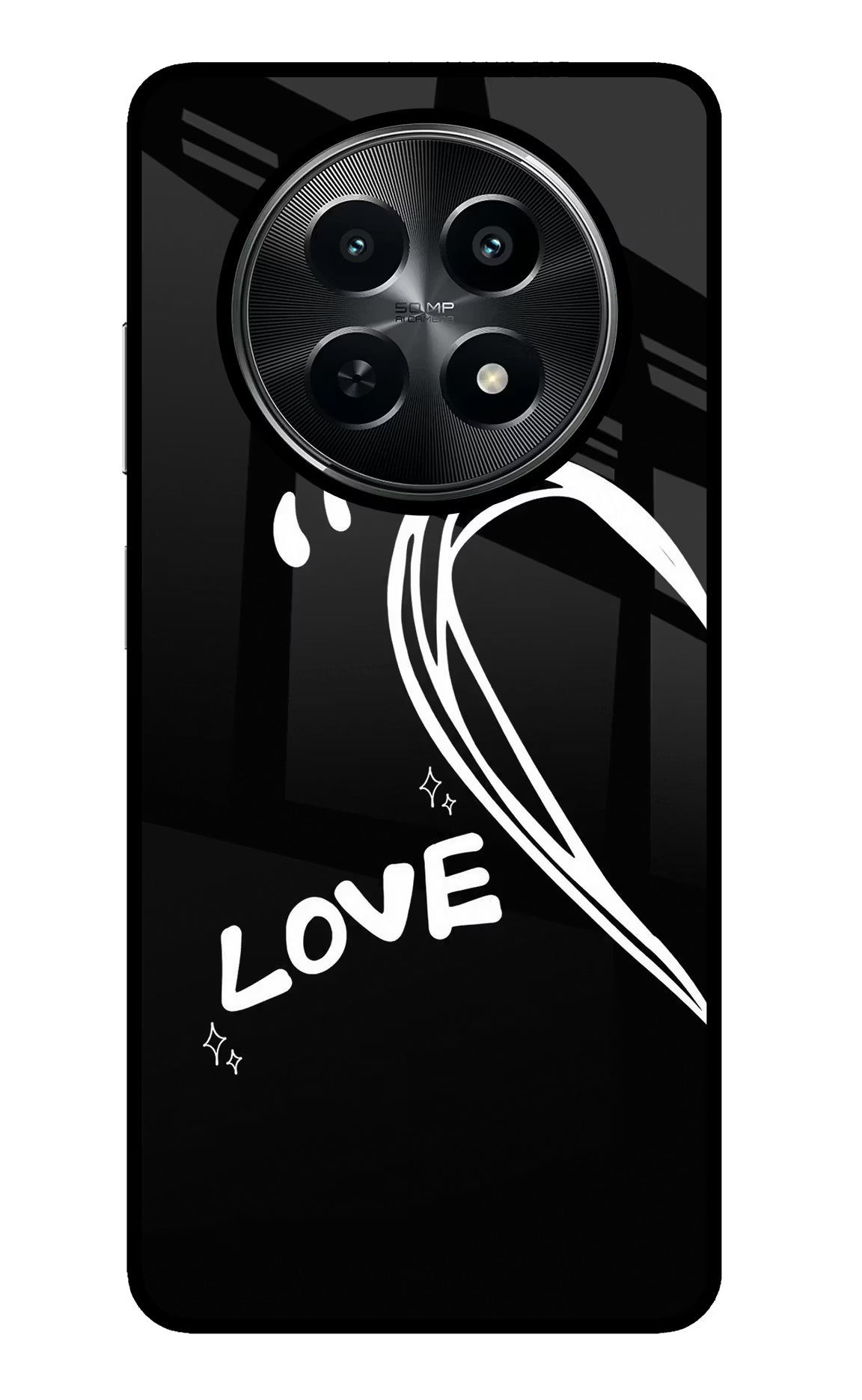 Love Line Realme C65 5G Glass Case - Love Line Realme C65 5G Glass Case Love Line Realme C65 5G Glass Case