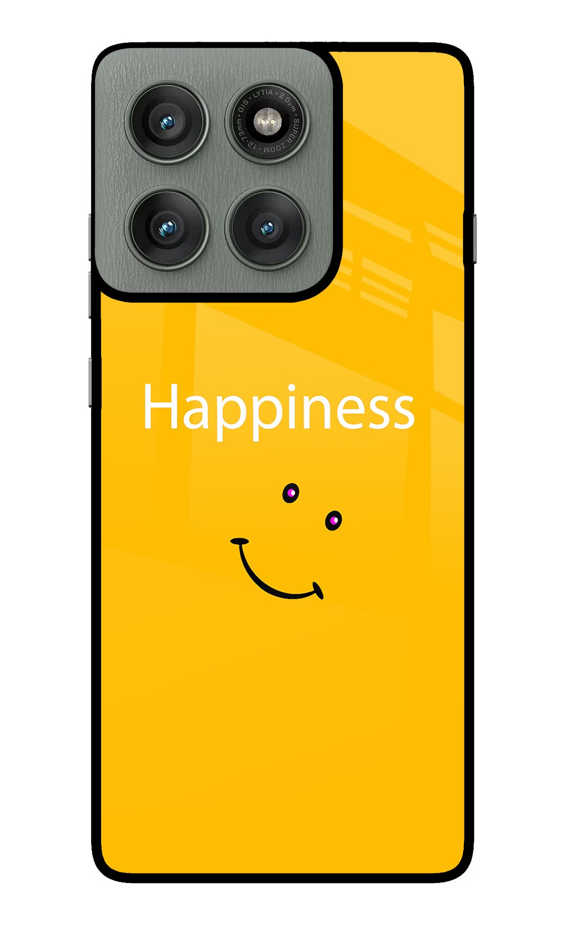 Happiness With Smiley Moto Edge 60 Pro Glass Case - Happiness With Smiley Moto Edge 60 Pro Glass Case Happiness With Smiley Moto Edge 60 Pro Glass Case