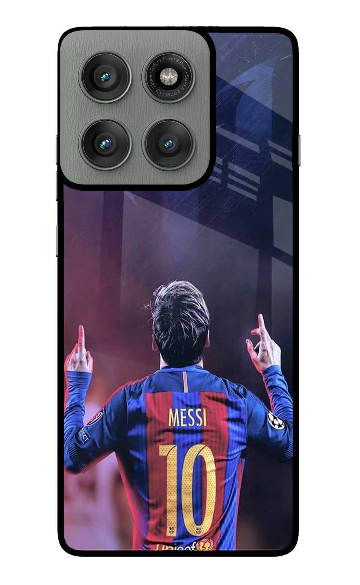 Messi Moto Edge 60 Pro Back Cover - Messi Moto Edge 60 Pro Glass Case Back Cover by Casekaro Messi Moto Edge 60 Pro Glass Case Back Cover by Casekaro