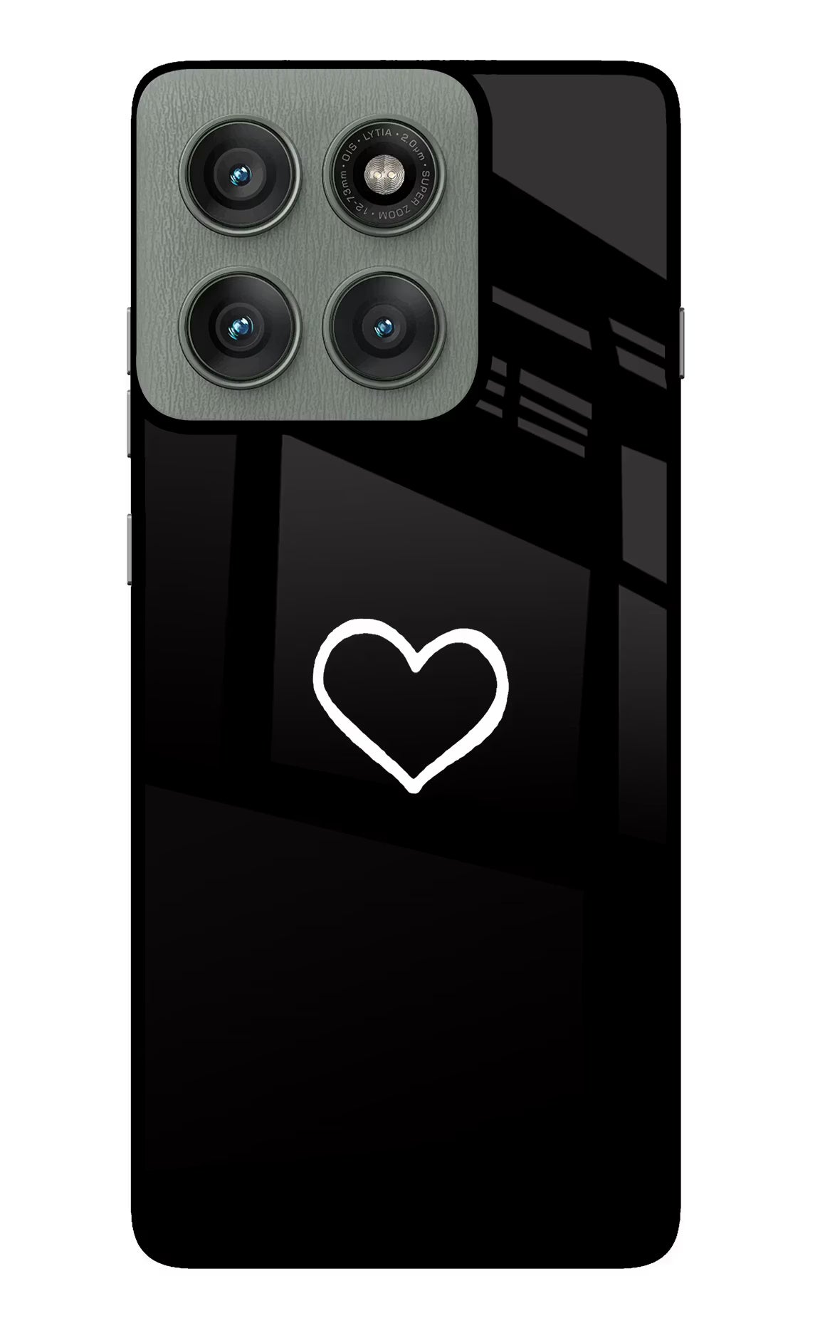 Heart Moto Edge 60 Pro Back Cover - Heart Moto Edge 60 Pro Glass Case Back Cover by Casekaro Heart Moto Edge 60 Pro Glass Case Back Cover by Casekaro