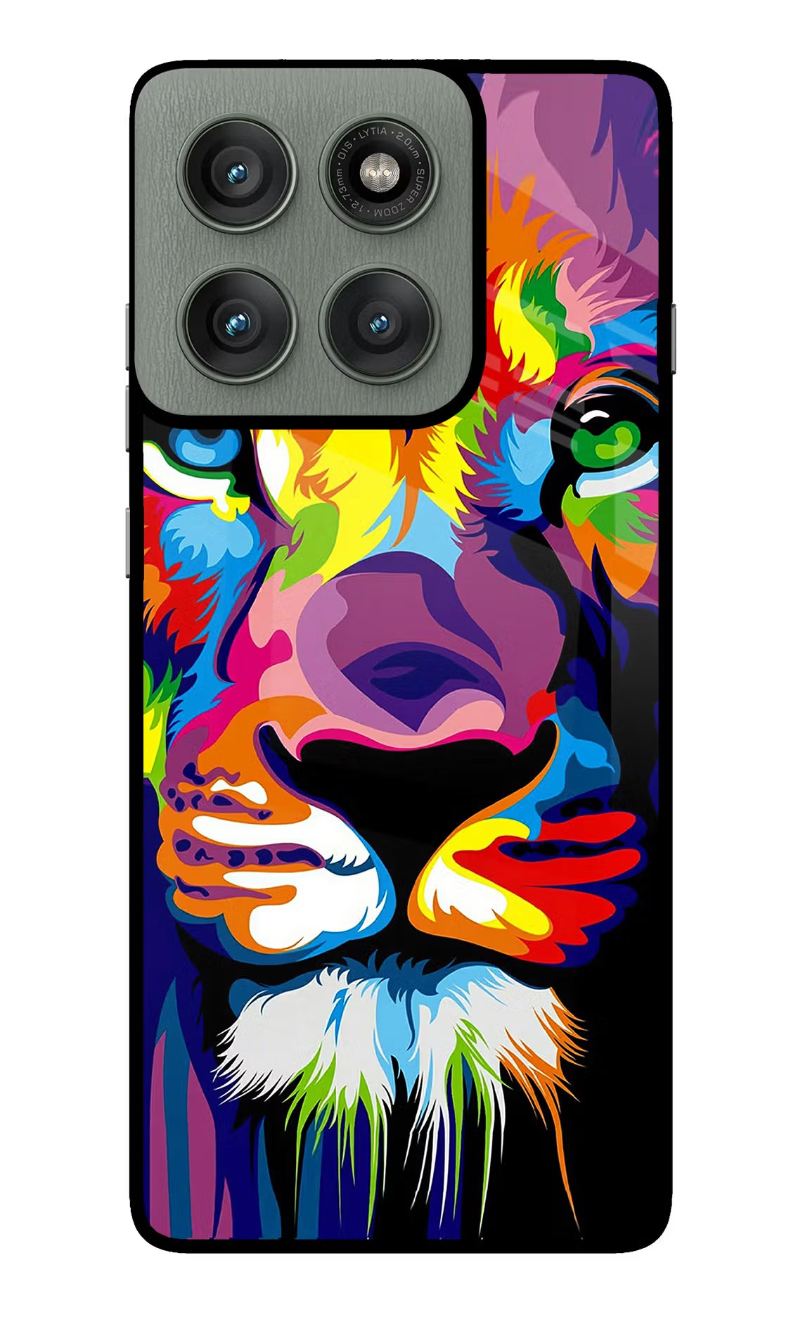 Lion Moto Edge 60 Pro Back Cover - Lion Moto Edge 60 Pro Glass Case Back Cover by Casekaro Lion Moto Edge 60 Pro Glass Case Back Cover by Casekaro