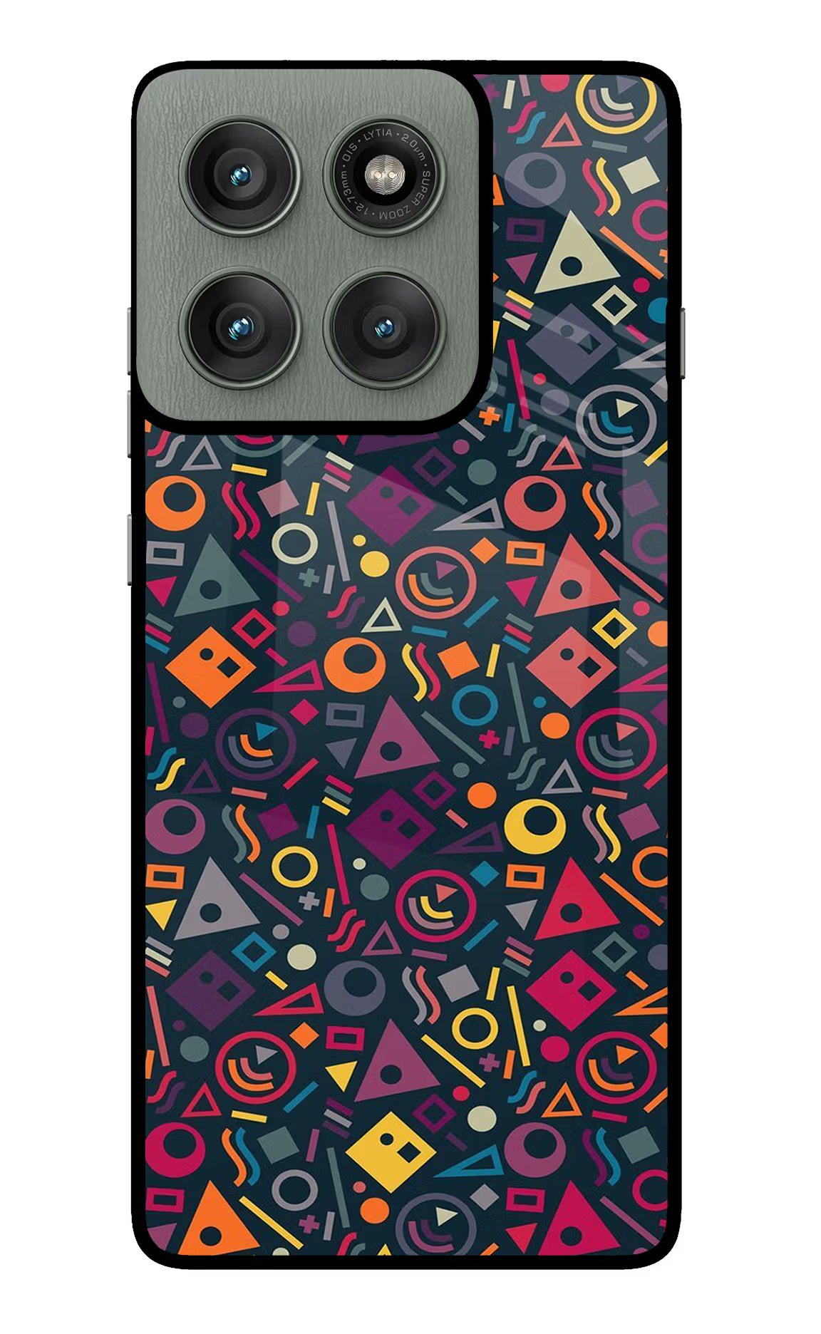 Geometric Abstract Moto Edge 60 Pro Glass Case - Geometric Abstract Moto Edge 60 Pro Glass Case Geometric Abstract Moto Edge 60 Pro Glass Case