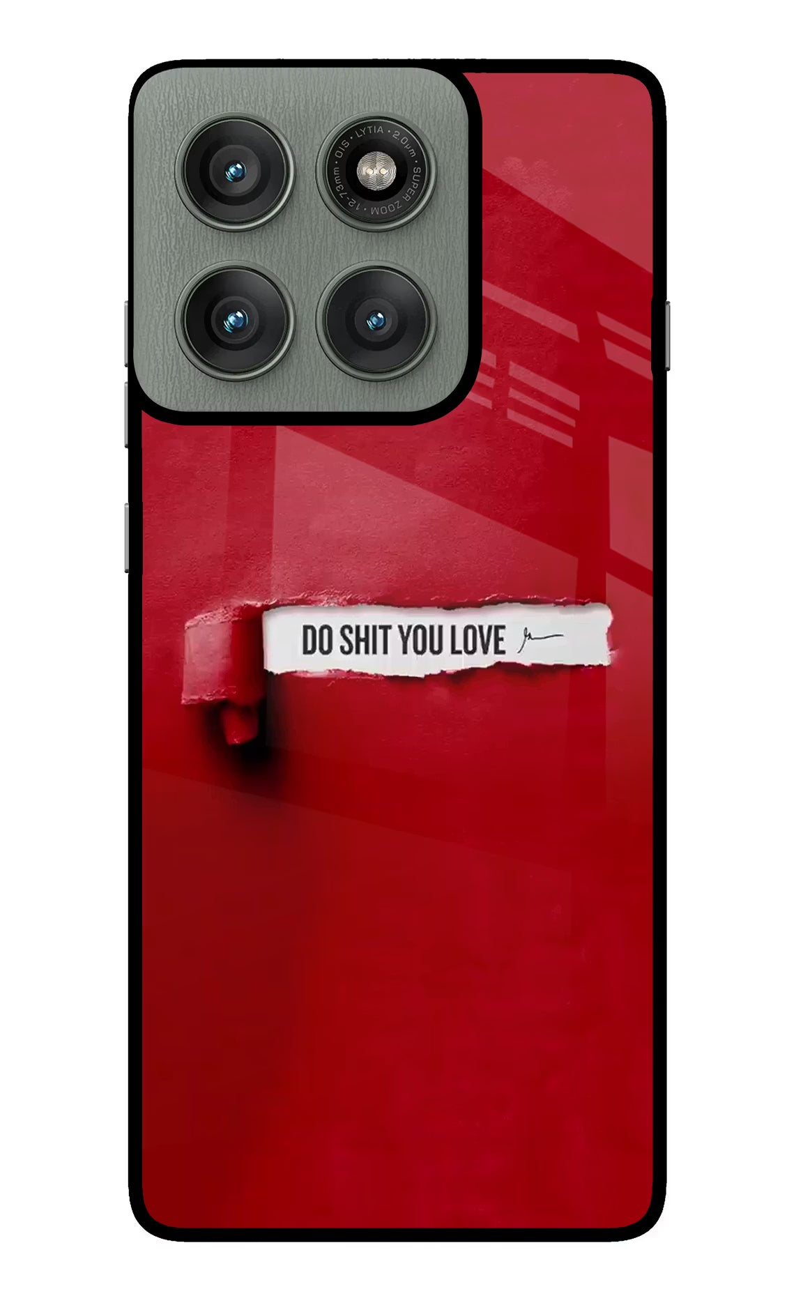 Do Shit You Love Moto Edge 60 Pro Glass Case - Do Shit You Love Moto Edge 60 Pro Glass Case Do Shit You Love Moto Edge 60 Pro Glass Case