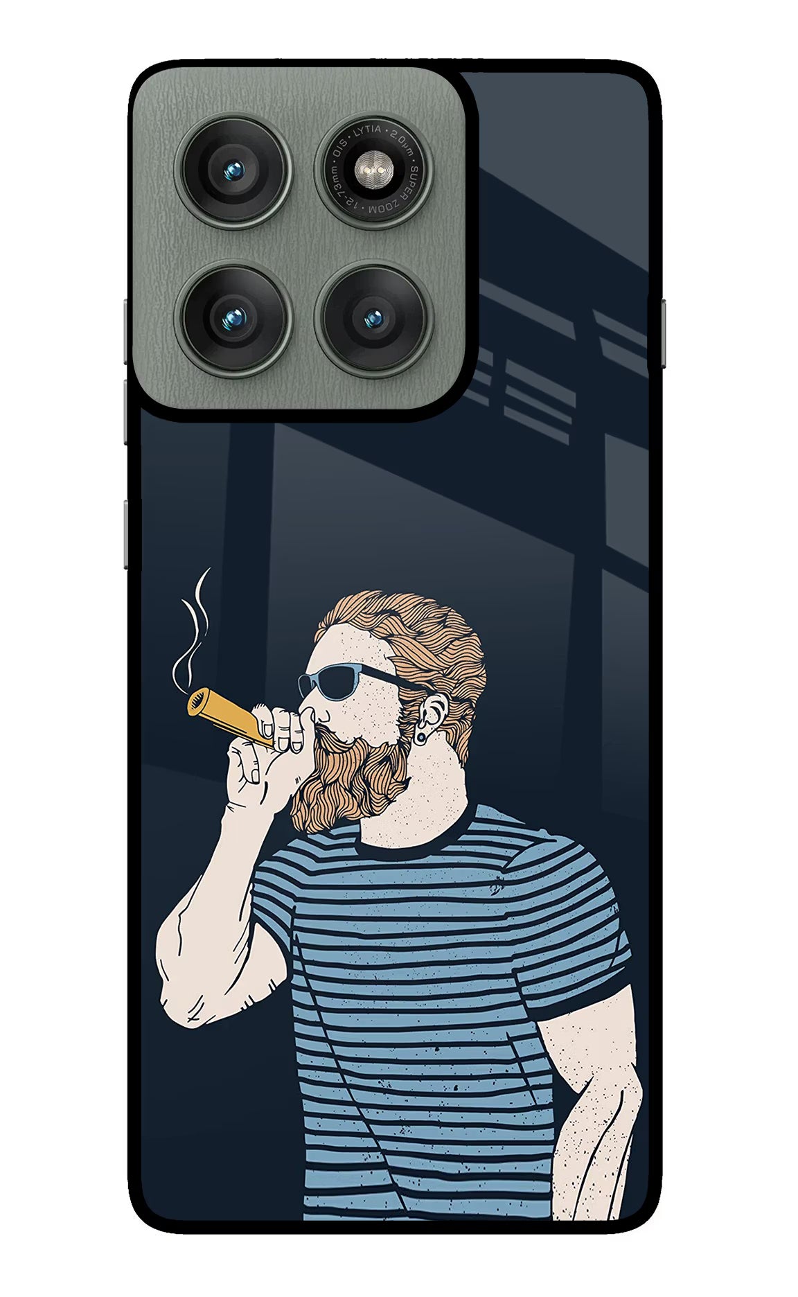 Smoking Moto Edge 60 Pro Back Cover - Smoking Moto Edge 60 Pro Glass Case Back Cover by Casekaro Smoking Moto Edge 60 Pro Glass Case Back Cover by Casekaro