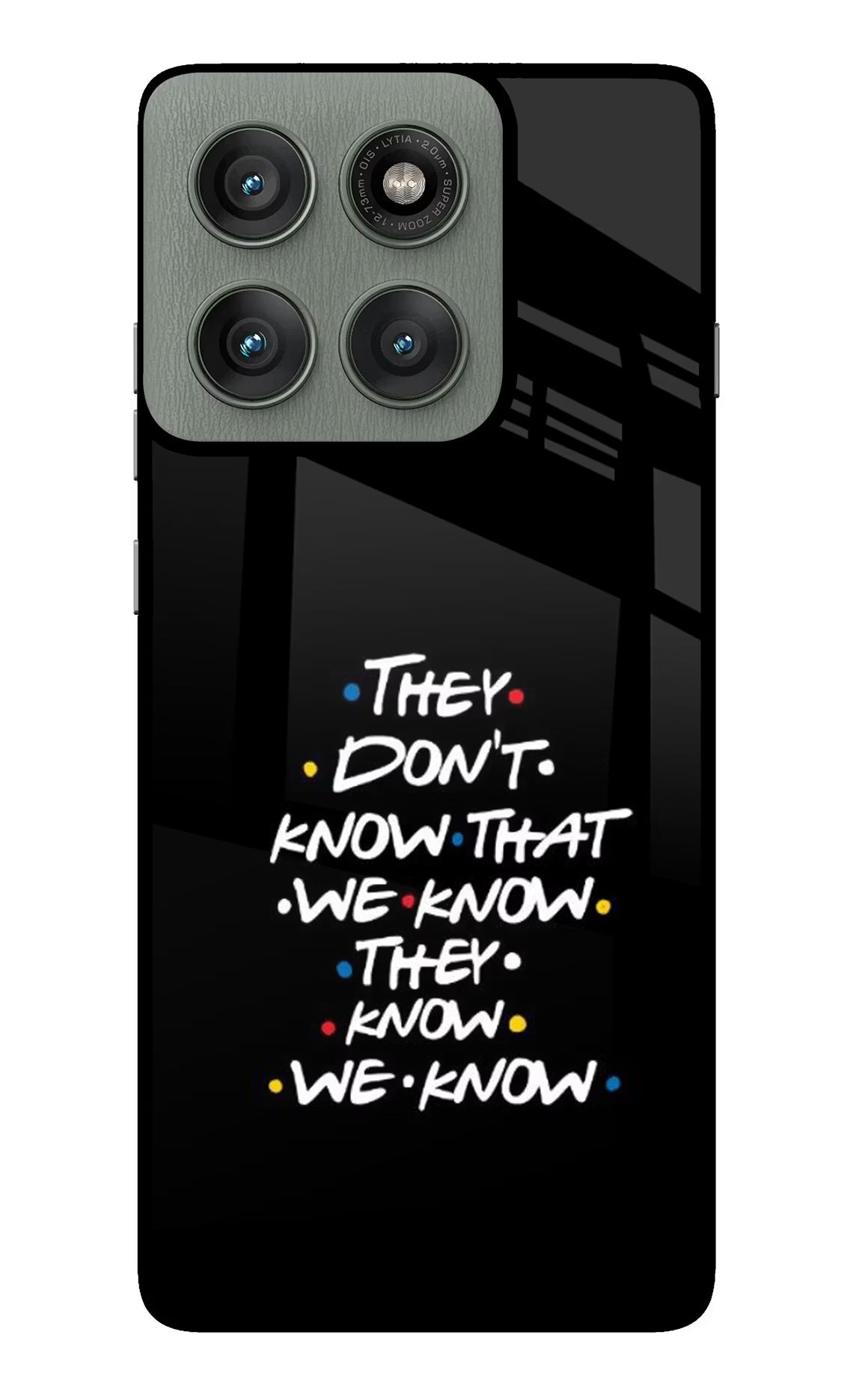 FRIENDS Dialogue Moto Edge 60 Pro Back Cover - FRIENDS Dialogue Moto Edge 60 Pro Glass Case Back Cover by Casekaro FRIENDS Dialogue Moto Edge 60 Pro Glass Case Back Cover by Casekaro