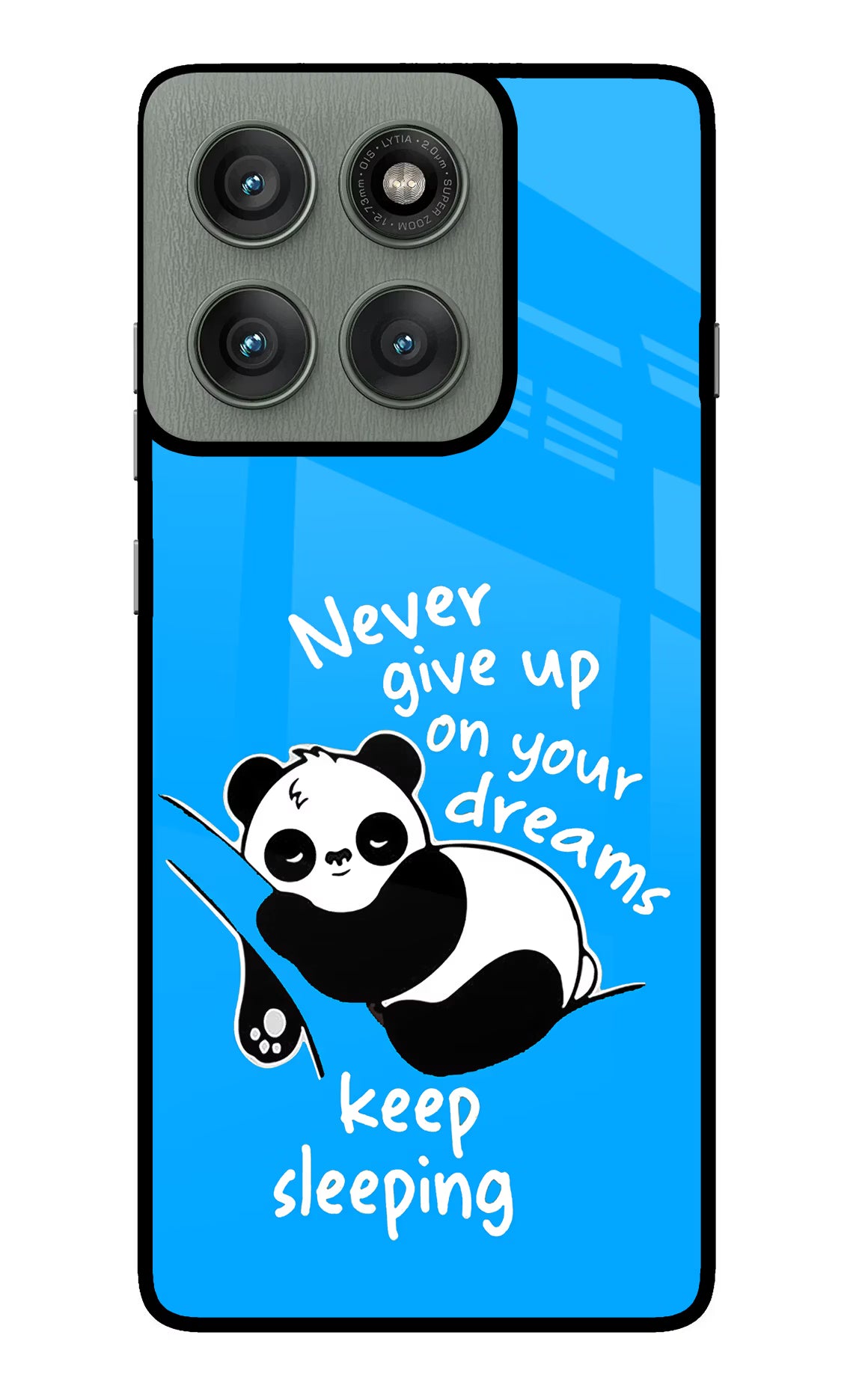 Keep Sleeping Moto Edge 60 Pro Back Cover - Keep Sleeping Moto Edge 60 Pro Glass Case Back Cover by Casekaro Keep Sleeping Moto Edge 60 Pro Glass Case Back Cover by Casekaro