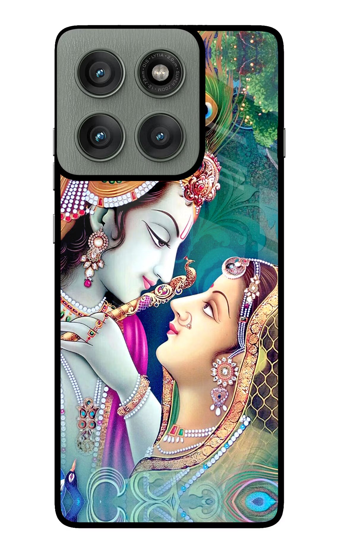 Lord Radha Krishna Moto Edge 60 Pro Back Cover - Lord Radha Krishna Moto Edge 60 Pro Glass Case Back Cover by Casekaro Lord Radha Krishna Moto Edge 60 Pro Glass Case Back Cover by Casekaro