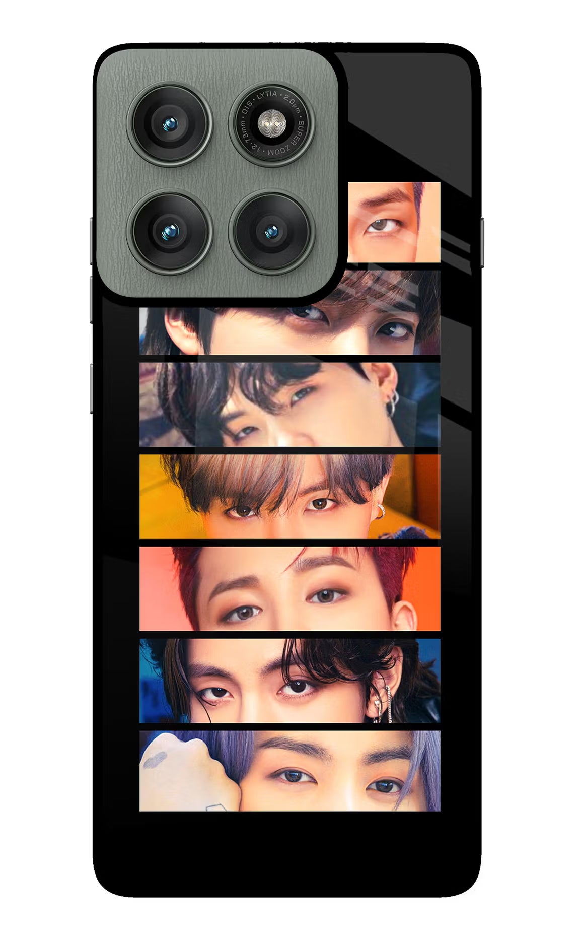BTS Eyes Moto Edge 60 Pro Glass Case - BTS Eyes Moto Edge 60 Pro Glass Case BTS Eyes Moto Edge 60 Pro Glass Case
