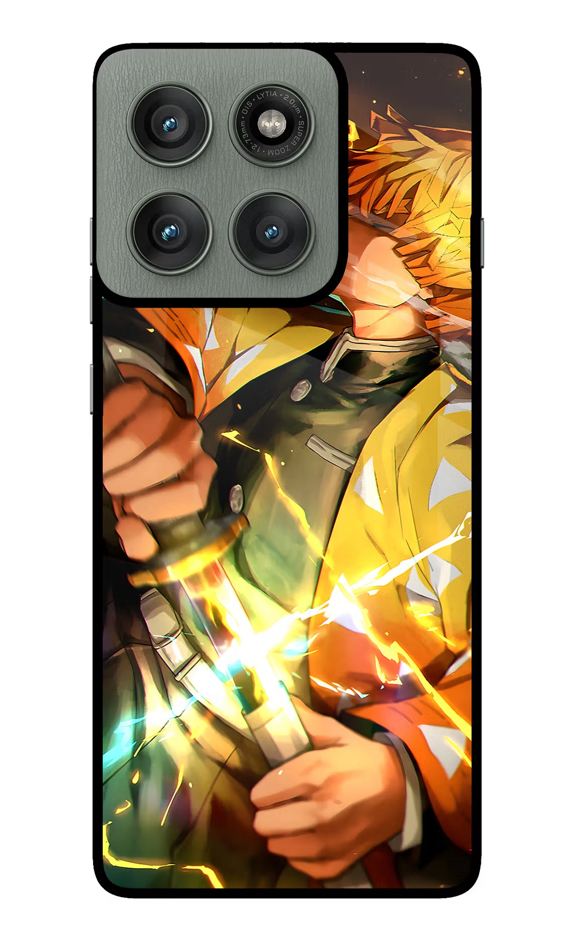 Demon Slayer Moto Edge 60 Pro Back Cover - Demon Slayer Moto Edge 60 Pro Glass Case Back Cover by Casekaro Demon Slayer Moto Edge 60 Pro Glass Case Back Cover by Casekaro