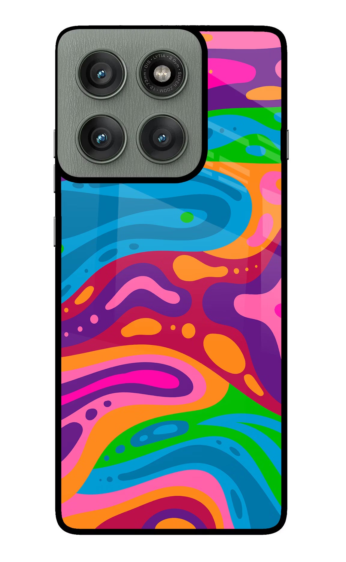 Trippy Pattern Moto Edge 60 Pro Glass Case - Trippy Pattern Moto Edge 60 Pro Glass Case Trippy Pattern Moto Edge 60 Pro Glass Case