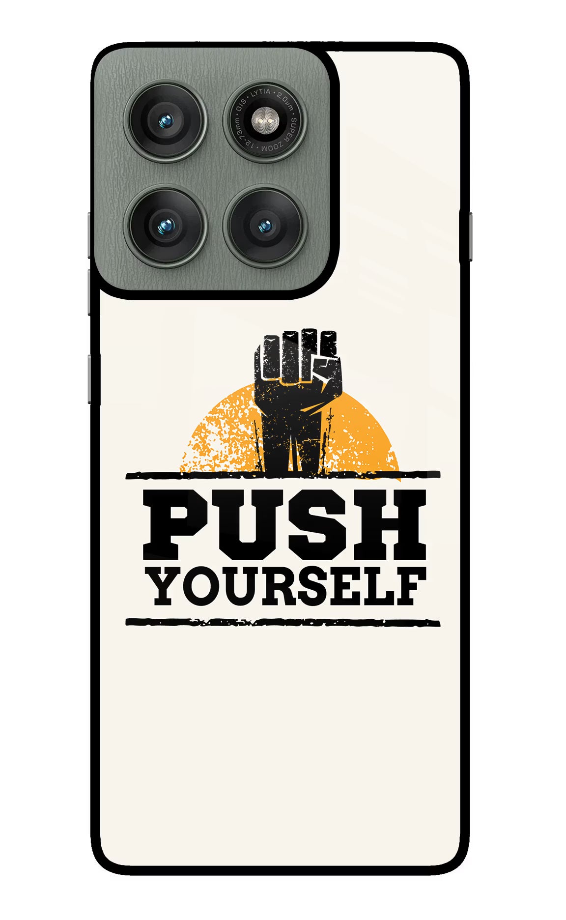 Push Yourself Moto Edge 60 Pro Glass Case - Push Yourself Moto Edge 60 Pro Glass Case Push Yourself Moto Edge 60 Pro Glass Case