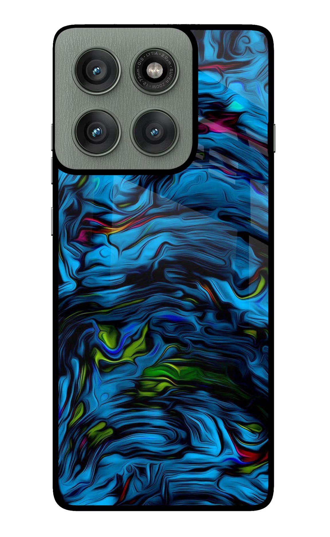 Dark Blue Abstract Moto Edge 60 Pro Glass Case - Dark Blue Abstract Moto Edge 60 Pro Glass Case Dark Blue Abstract Moto Edge 60 Pro Glass Case