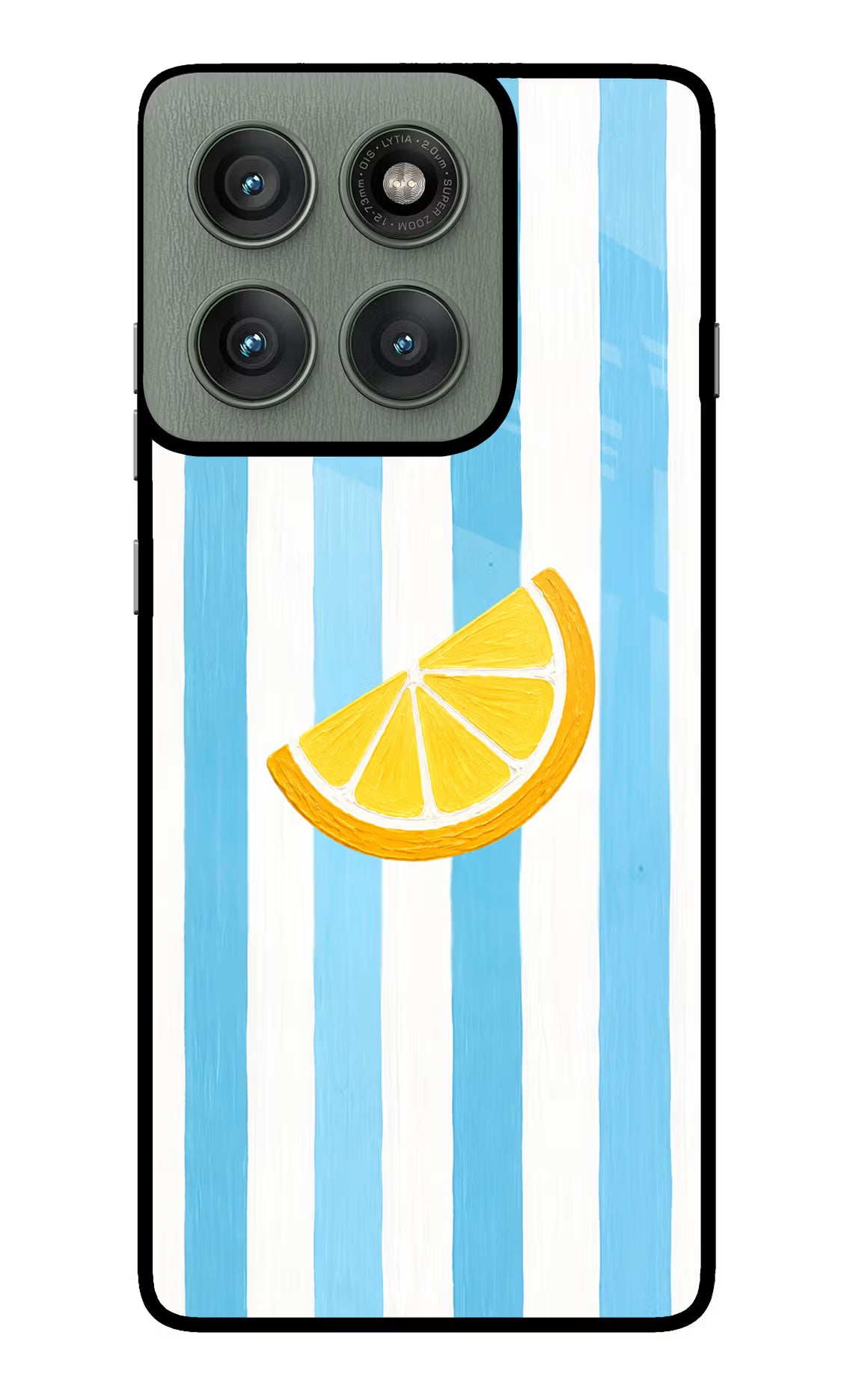 Summer Lemon Moto Edge 60 Pro Back Cover - Summer Lemon Moto Edge 60 Pro Glass Case Back Cover by Casekaro Summer Lemon Moto Edge 60 Pro Glass Case Back Cover by Casekaro