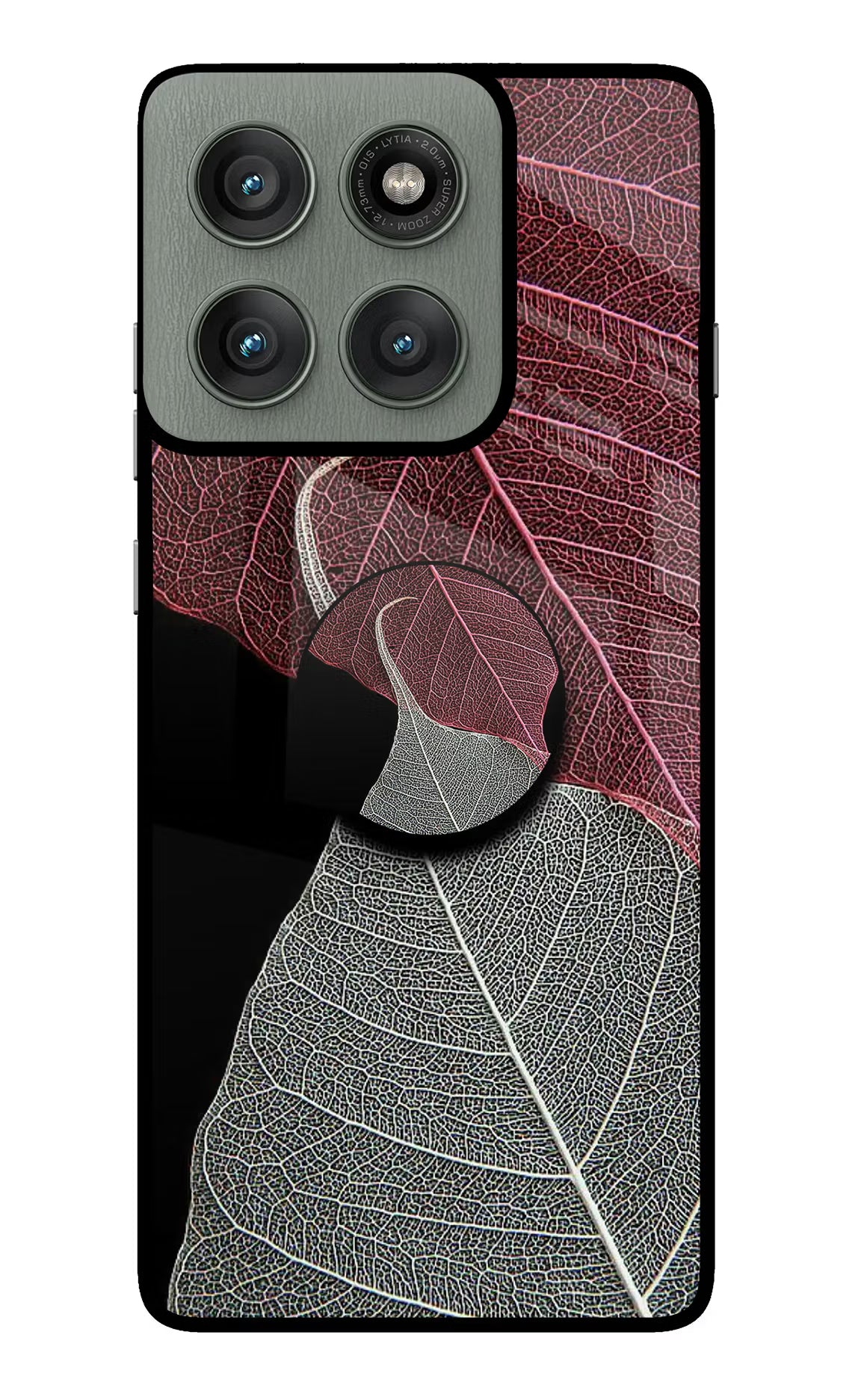 Leaf Pattern Moto Edge 60 Pro Pop Case - Leaf Pattern Moto Edge 60 Pro Pop Case by Casekaro Leaf Pattern Moto Edge 60 Pro Pop Case by Casekaro