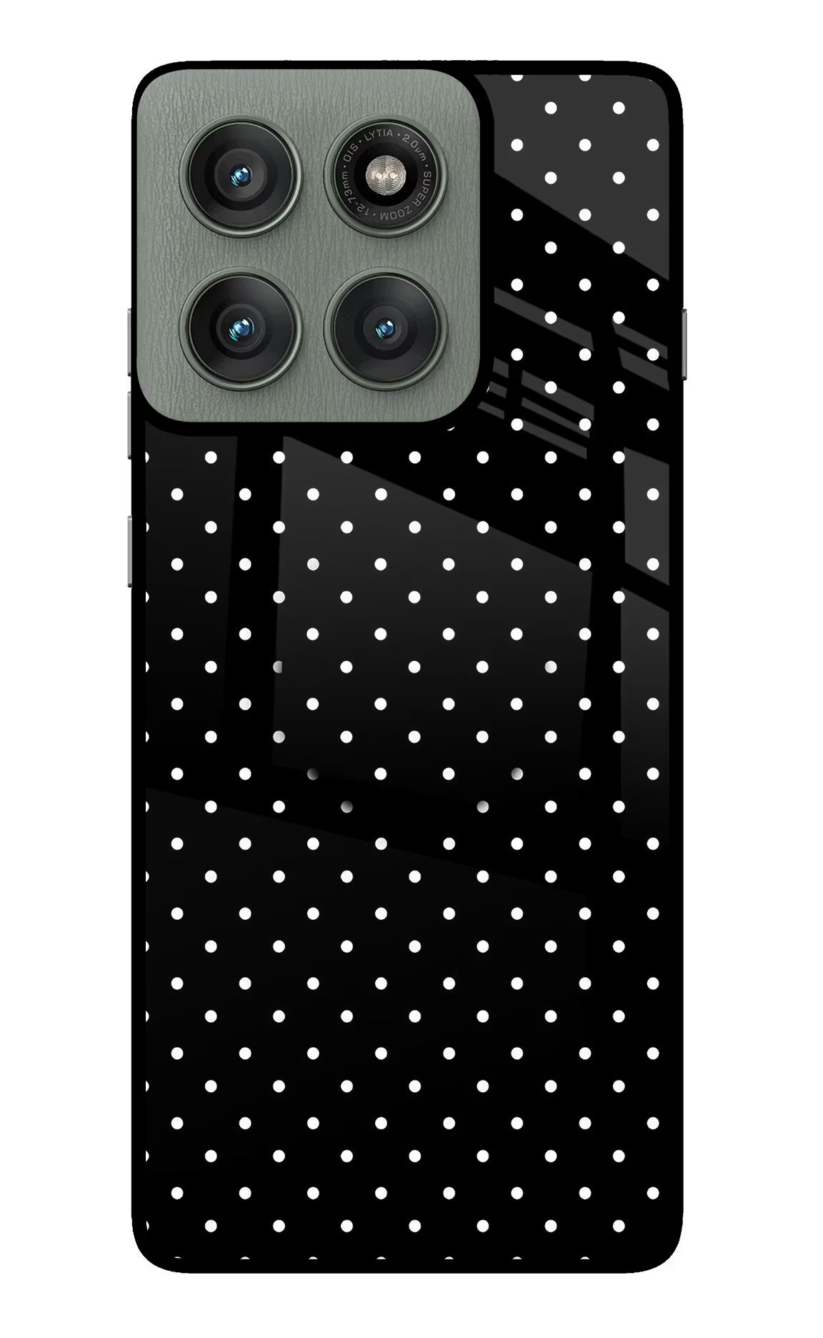 White Dots Moto Edge 60 Pro Pop Case - White Dots Moto Edge 60 Pro Pop Case by Casekaro White Dots Moto Edge 60 Pro Pop Case by Casekaro