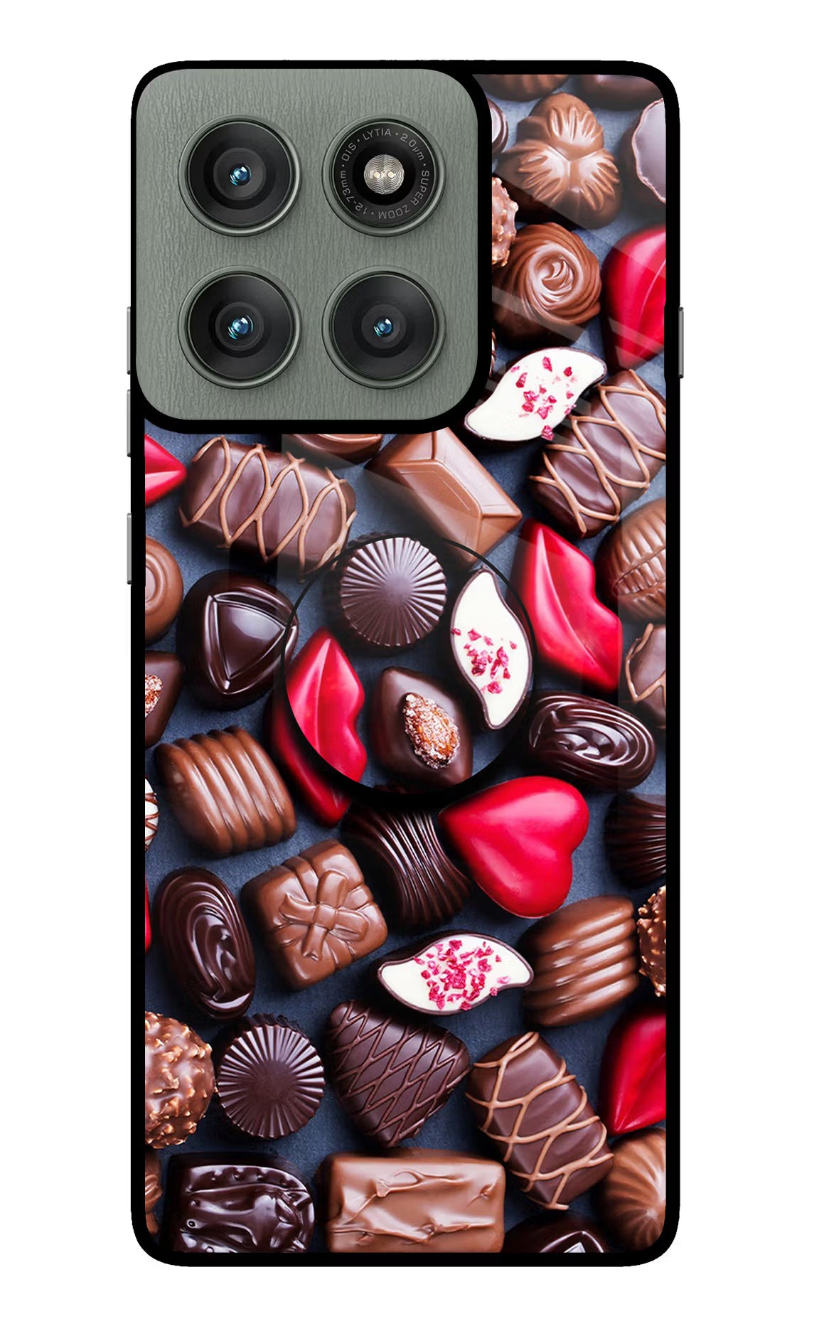 Chocolates Moto Edge 60 Pro Pop Case - Chocolates Moto Edge 60 Pro Pop Case by Casekaro Chocolates Moto Edge 60 Pro Pop Case by Casekaro