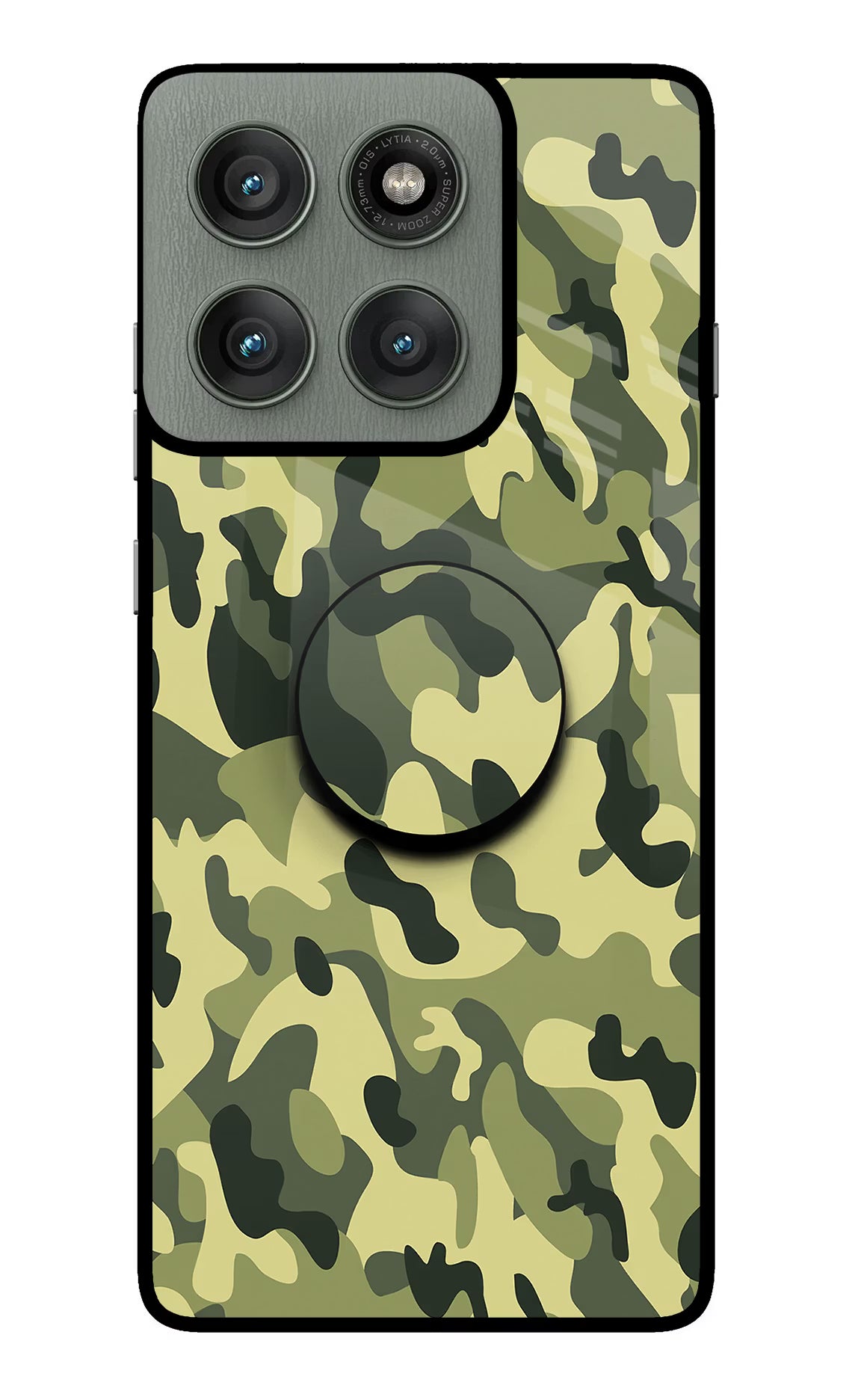 Camouflage Moto Edge 60 Pro Pop Case - Camouflage Moto Edge 60 Pro Pop Case by Casekaro Camouflage Moto Edge 60 Pro Pop Case by Casekaro