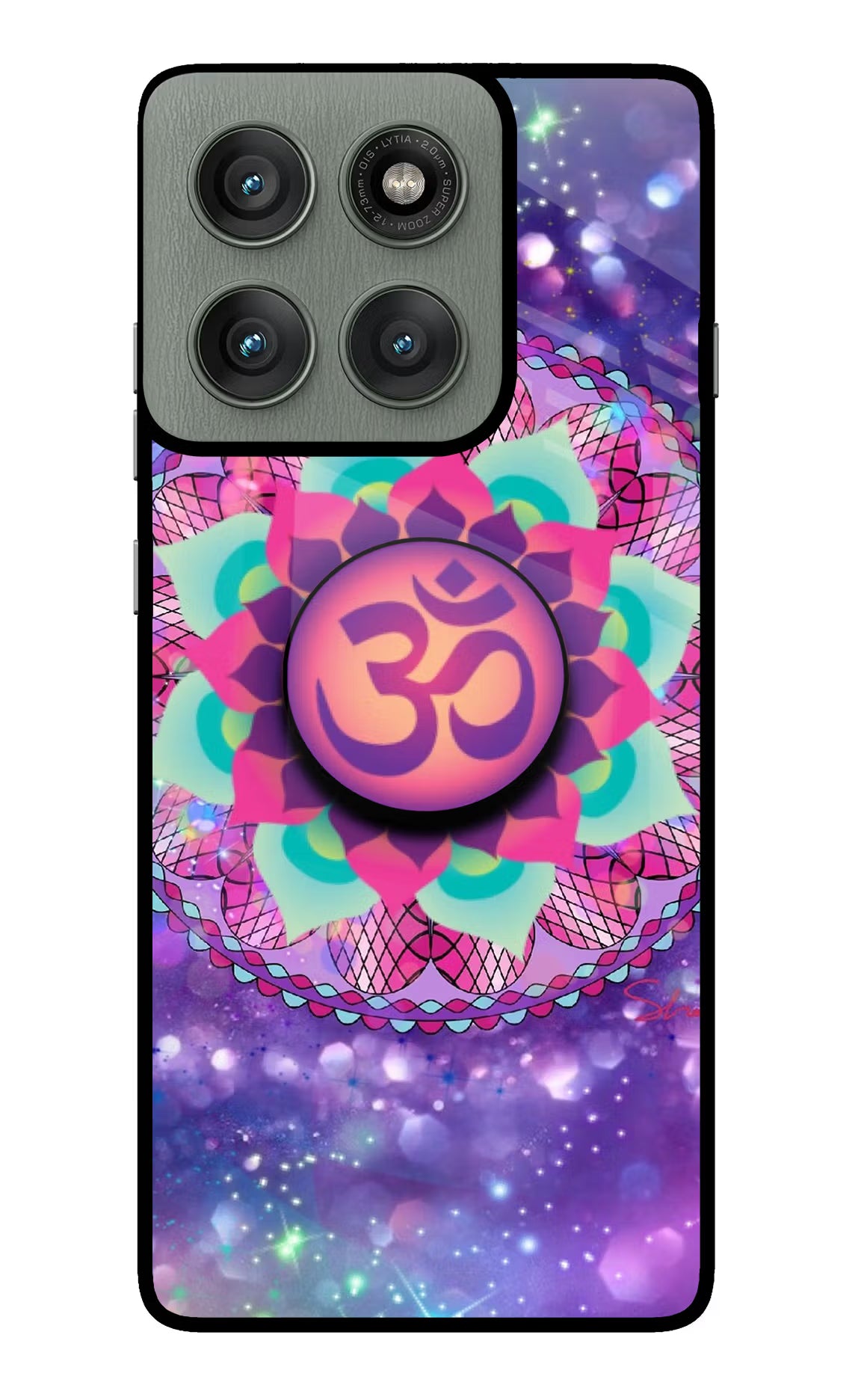Om Purple Moto Edge 60 Pro Pop Case - Om Purple Moto Edge 60 Pro Pop Case by Casekaro Om Purple Moto Edge 60 Pro Pop Case by Casekaro