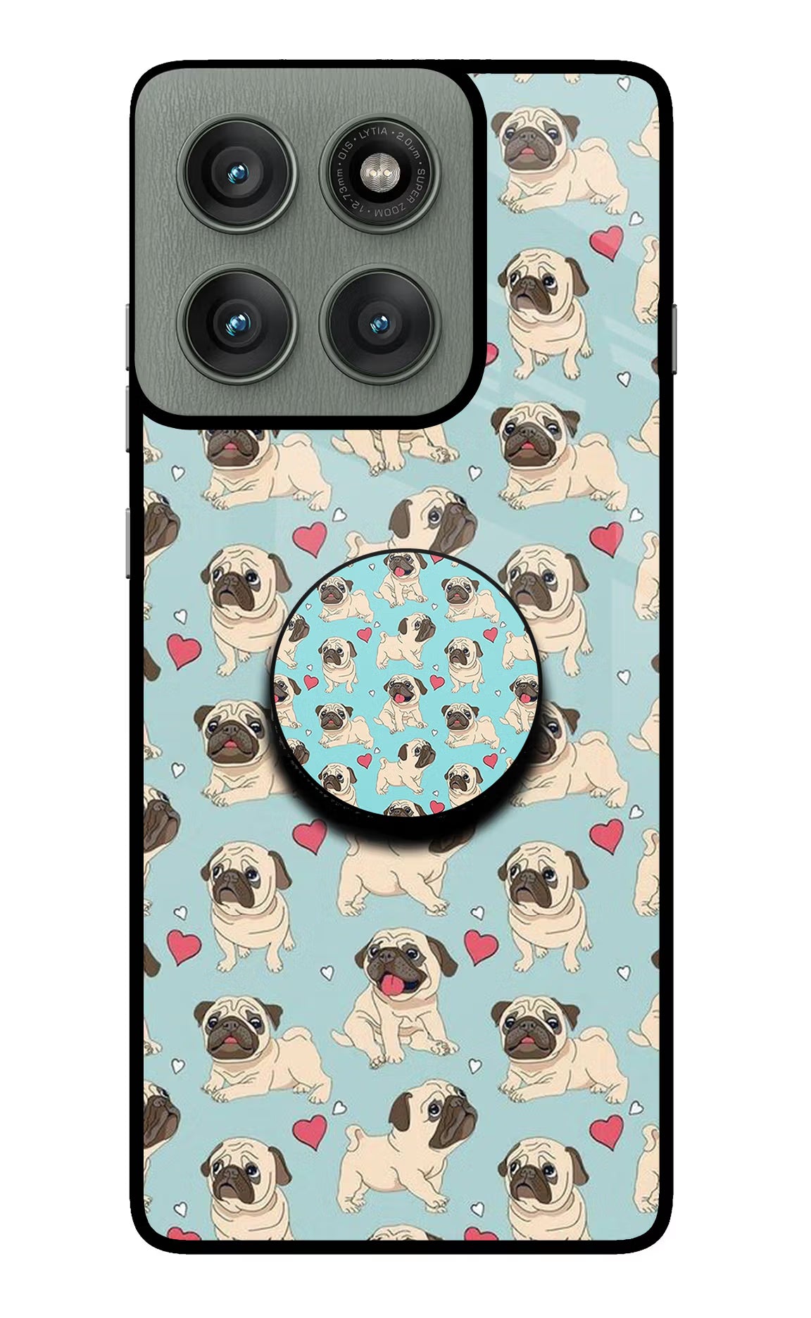 Pug Dog Moto Edge 60 Pro Pop Case - Pug Dog Moto Edge 60 Pro Pop Case by Casekaro Pug Dog Moto Edge 60 Pro Pop Case by Casekaro