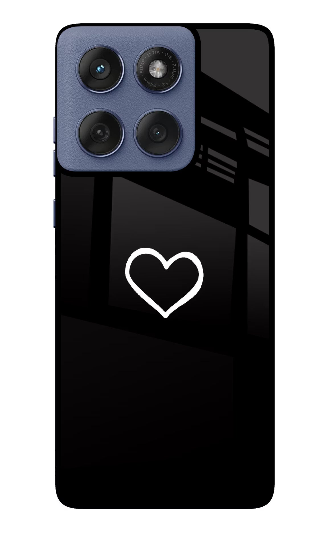 Heart Moto Edge 60 Fusion Back Cover - Heart Moto Edge 60 Fusion Glass Case Back Cover by Casekaro Heart Moto Edge 60 Fusion Glass Case Back Cover by Casekaro