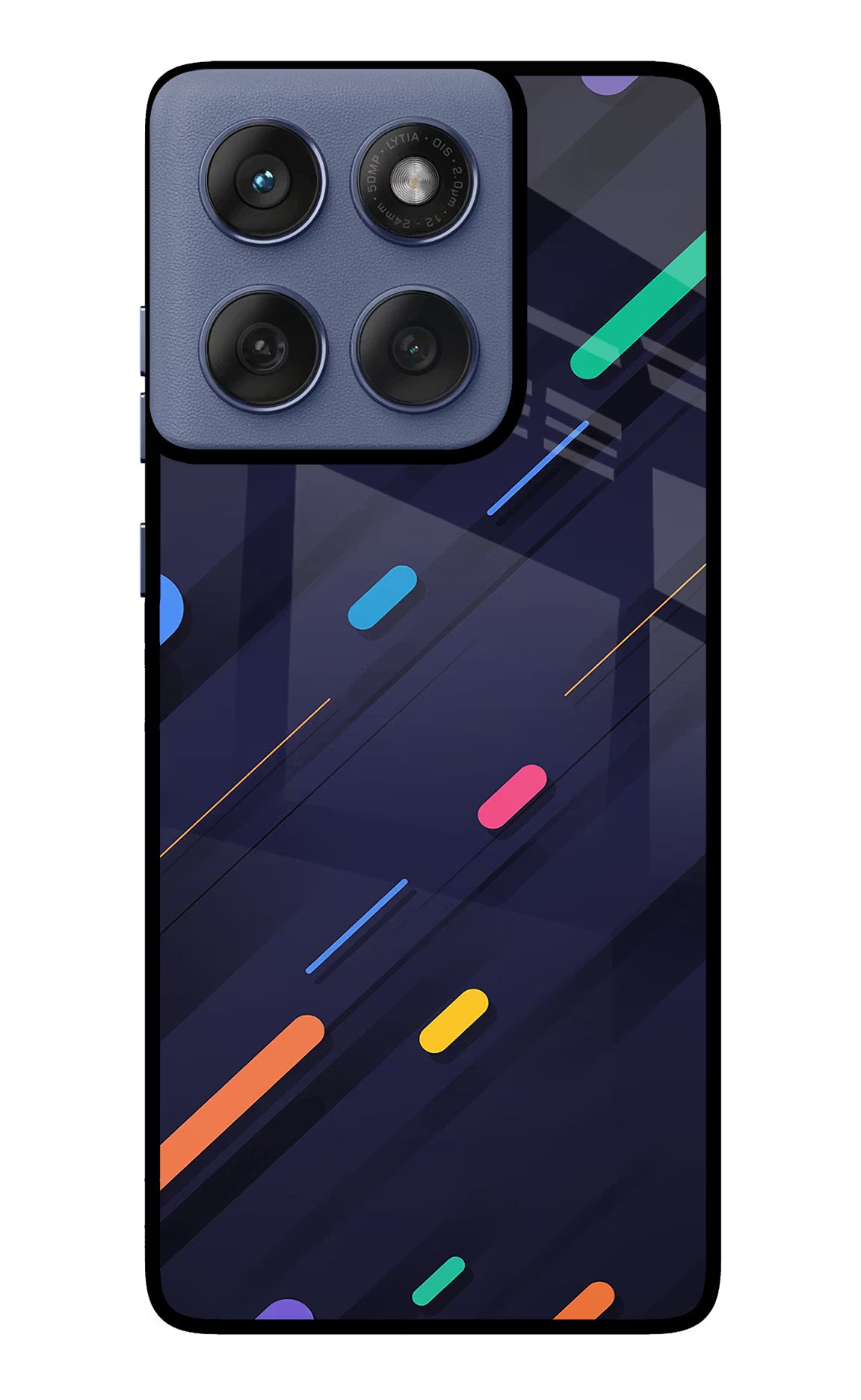 Abstract Design Moto Edge 60 Fusion Glass Case Back Cover by Casekaro