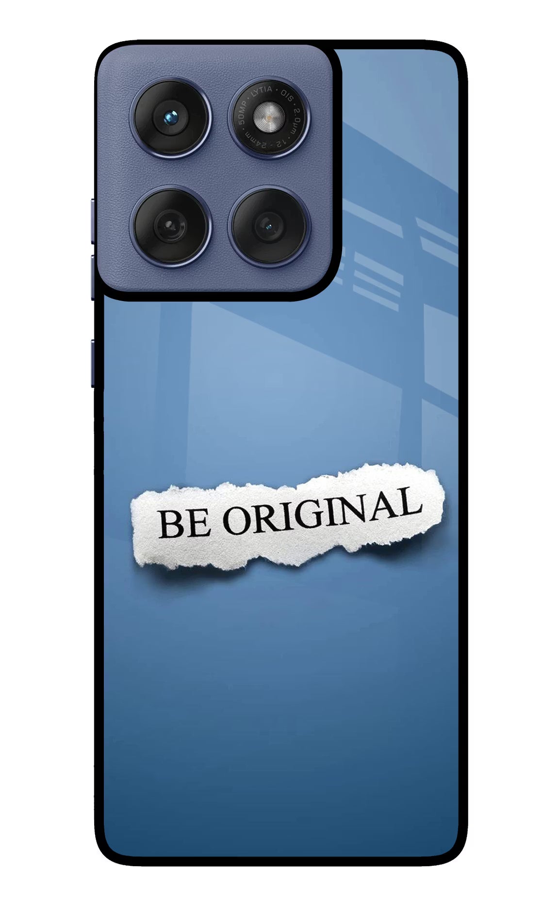 Be Original Moto Edge 60 Fusion Back Cover - Be Original Moto Edge 60 Fusion Glass Case Back Cover by Casekaro Be Original Moto Edge 60 Fusion Glass Case Back Cover by Casekaro