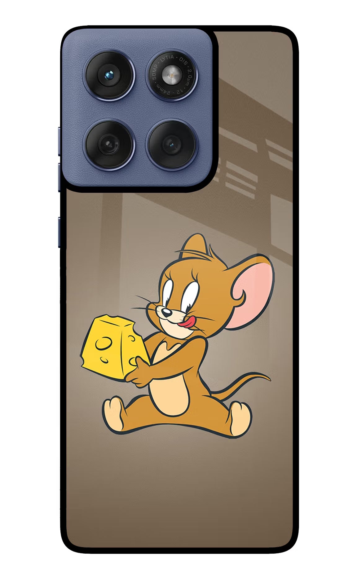 Jerry Moto Edge 60 Fusion Back Cover - Jerry Moto Edge 60 Fusion Glass Case Back Cover by Casekaro Jerry Moto Edge 60 Fusion Glass Case Back Cover by Casekaro