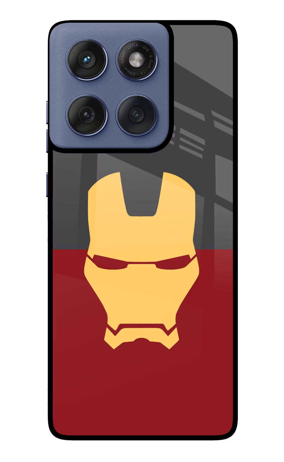 Ironman Moto Edge 60 Fusion Back Cover - Ironman Moto Edge 60 Fusion Glass Case Back Cover by Casekaro Ironman Moto Edge 60 Fusion Glass Case Back Cover by Casekaro