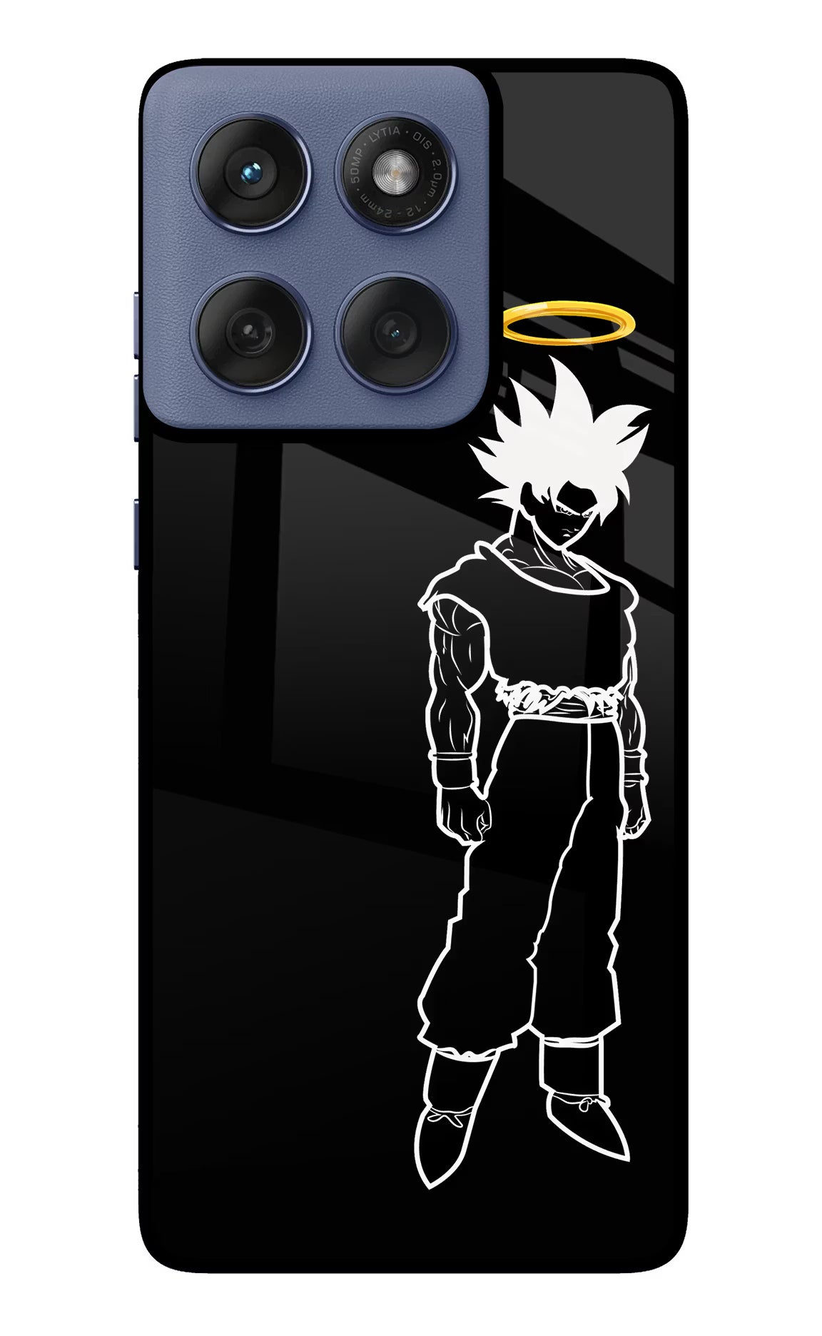 DBS Character Moto Edge 60 Fusion Back Cover - DBS Character Moto Edge 60 Fusion Glass Case Back Cover by Casekaro DBS Character Moto Edge 60 Fusion Glass Case Back Cover by Casekaro