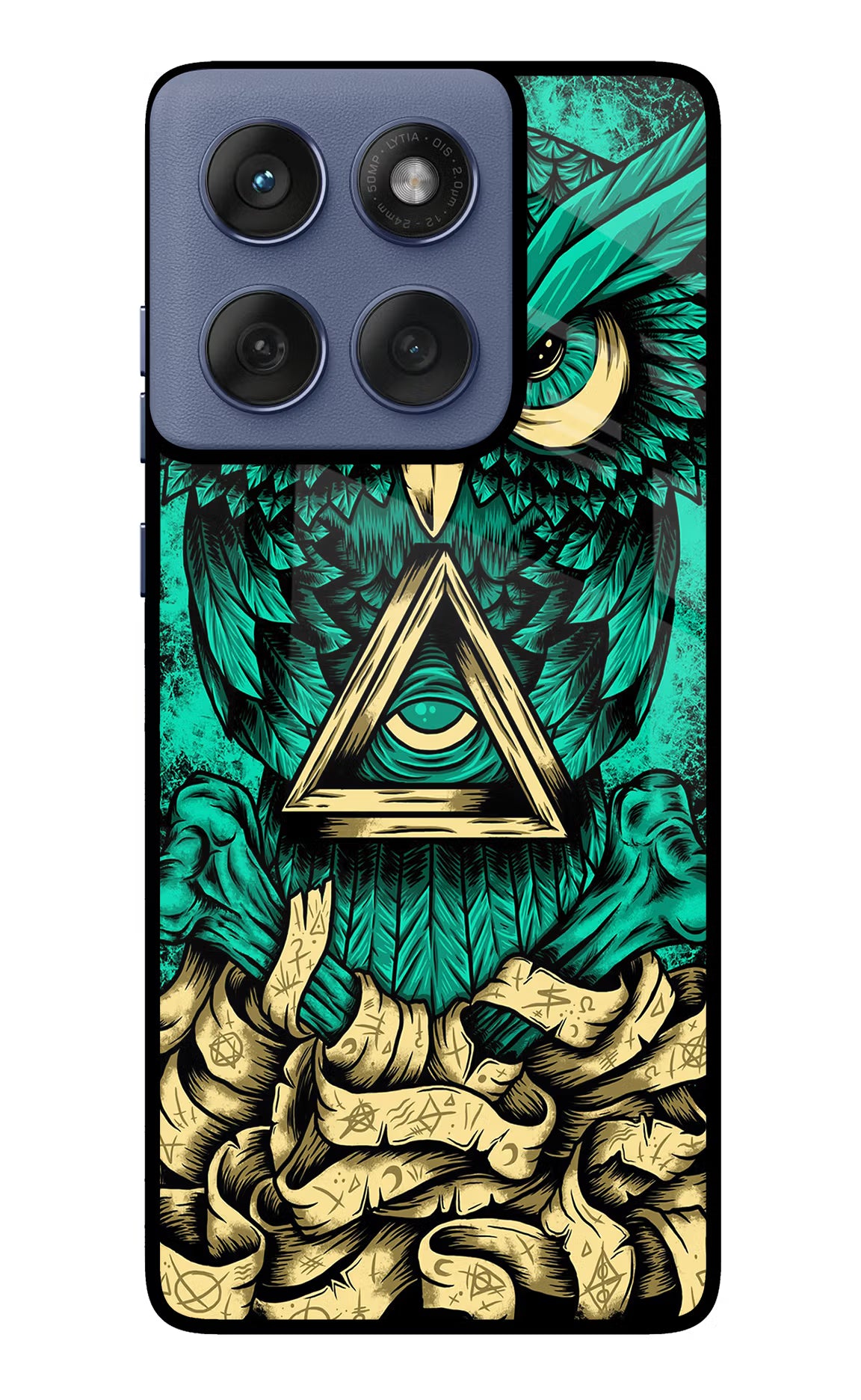 Green Owl Moto Edge 60 Fusion Glass Case - Green Owl Moto Edge 60 Fusion Glass Case Green Owl Moto Edge 60 Fusion Glass Case