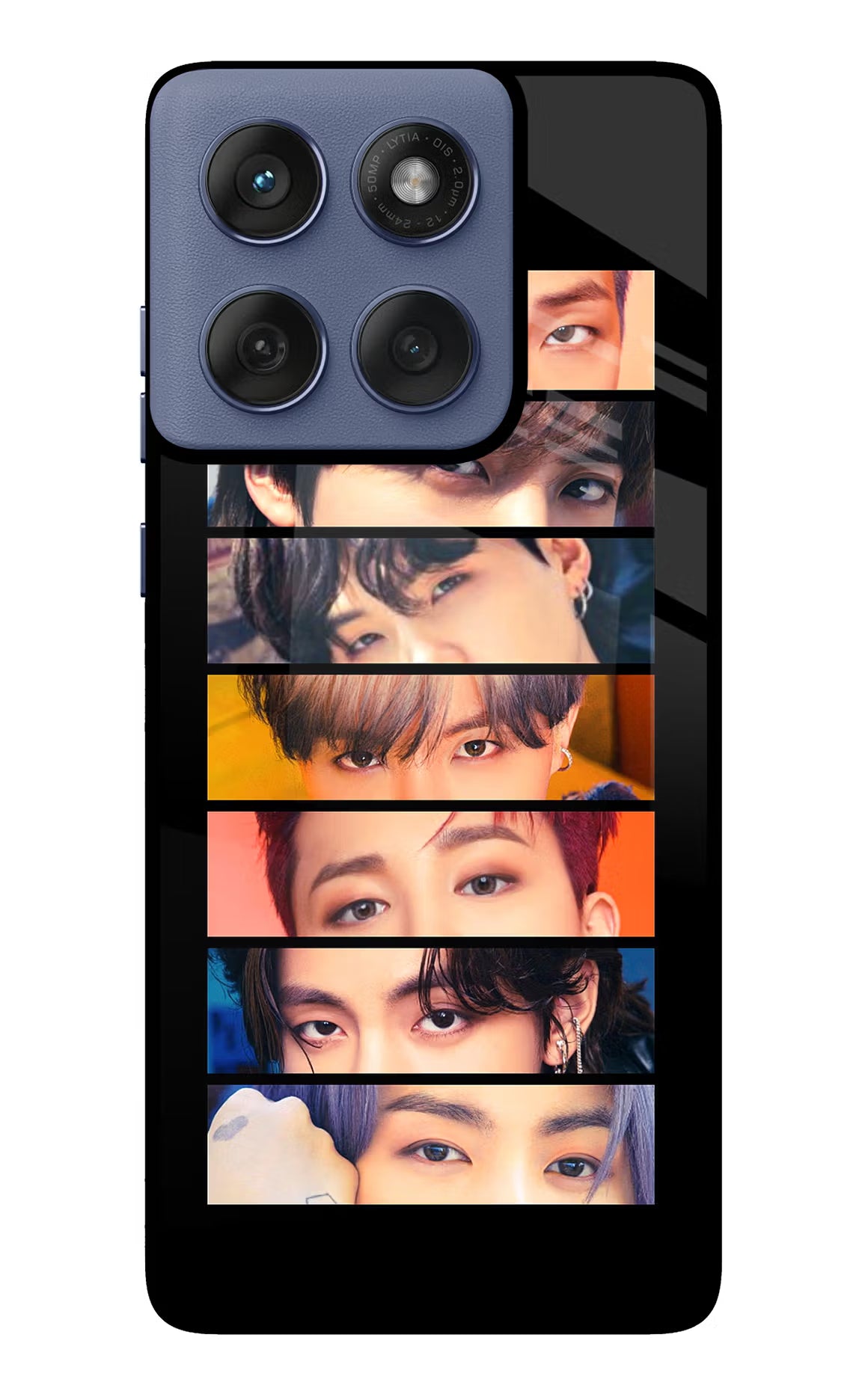 BTS Eyes Moto Edge 60 Fusion Glass Case Back Cover by Casekaro