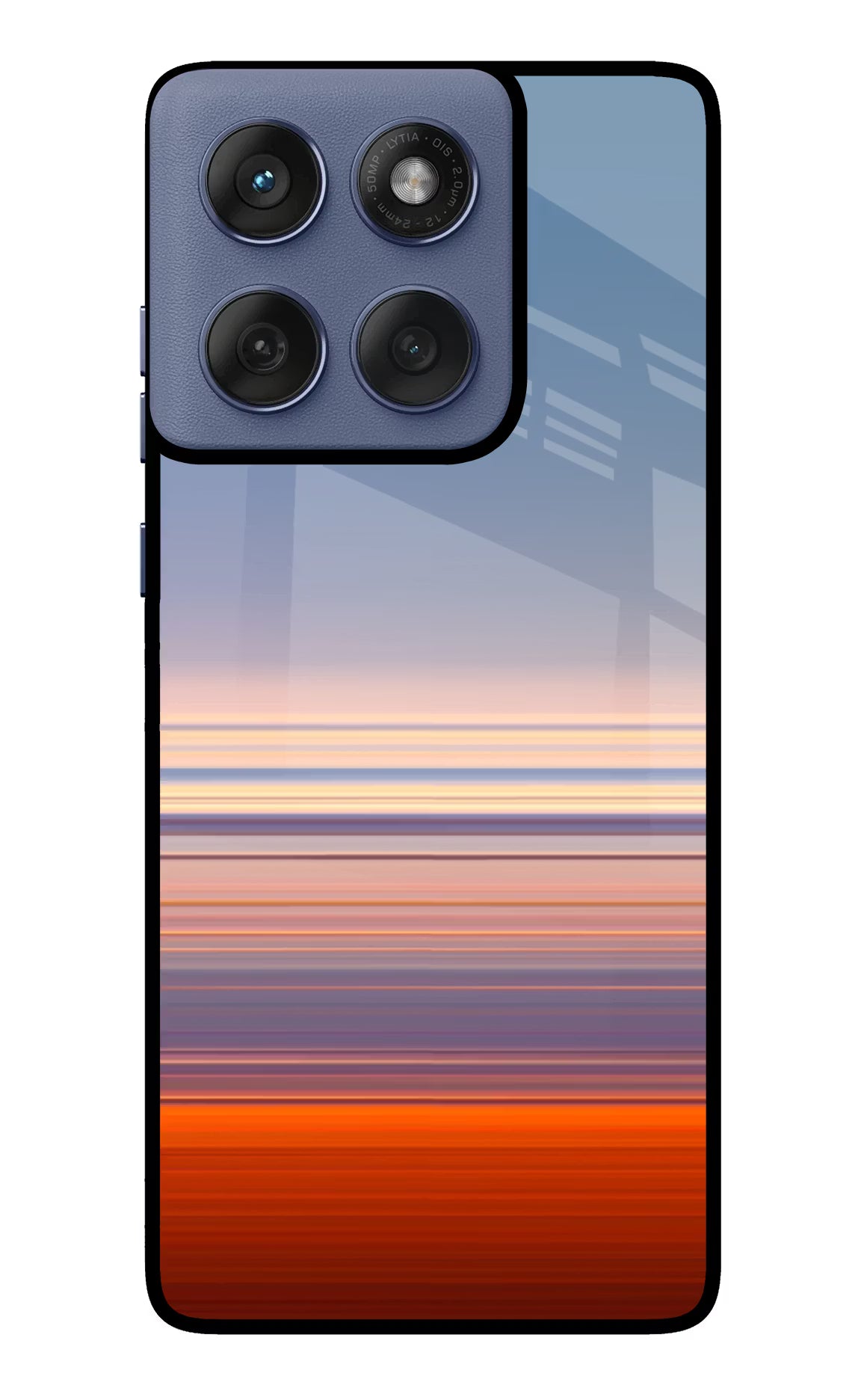 Morning Colors Moto Edge 60 Fusion Glass Case Back Cover by Casekaro