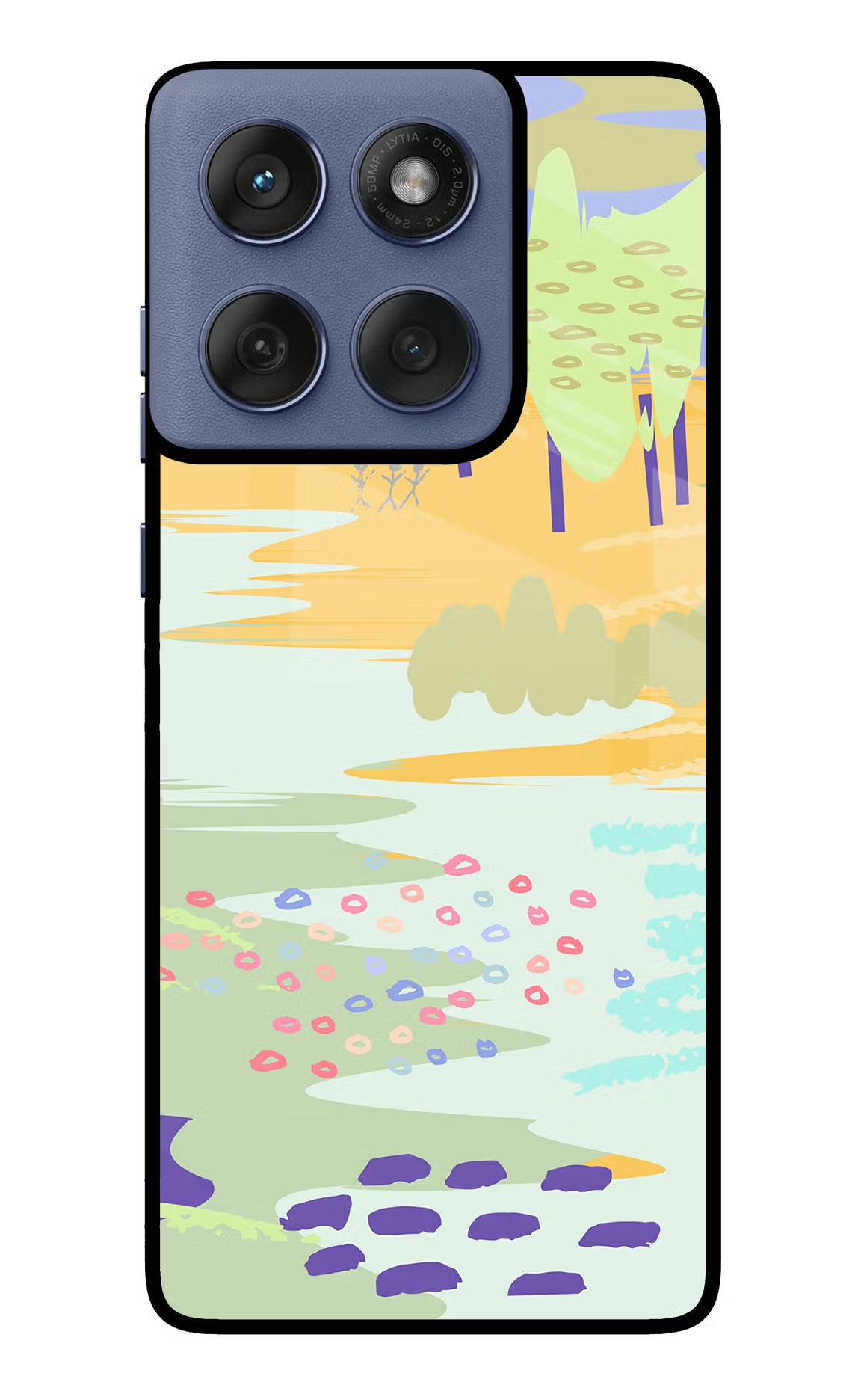 Scenery Moto Edge 60 Fusion Glass Case Back Cover by Casekaro