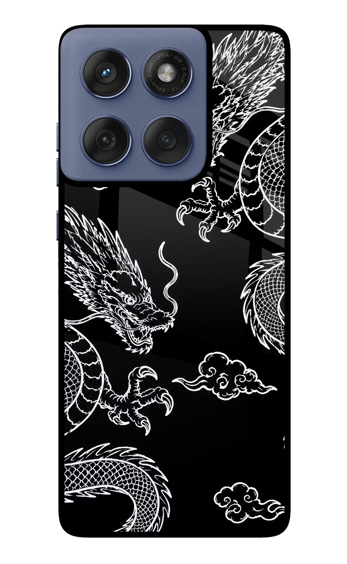 Twin Dragons Moto Edge 60 Fusion Glass Case - Twin Dragons Moto Edge 60 Fusion Glass Case Twin Dragons Moto Edge 60 Fusion Glass Case
