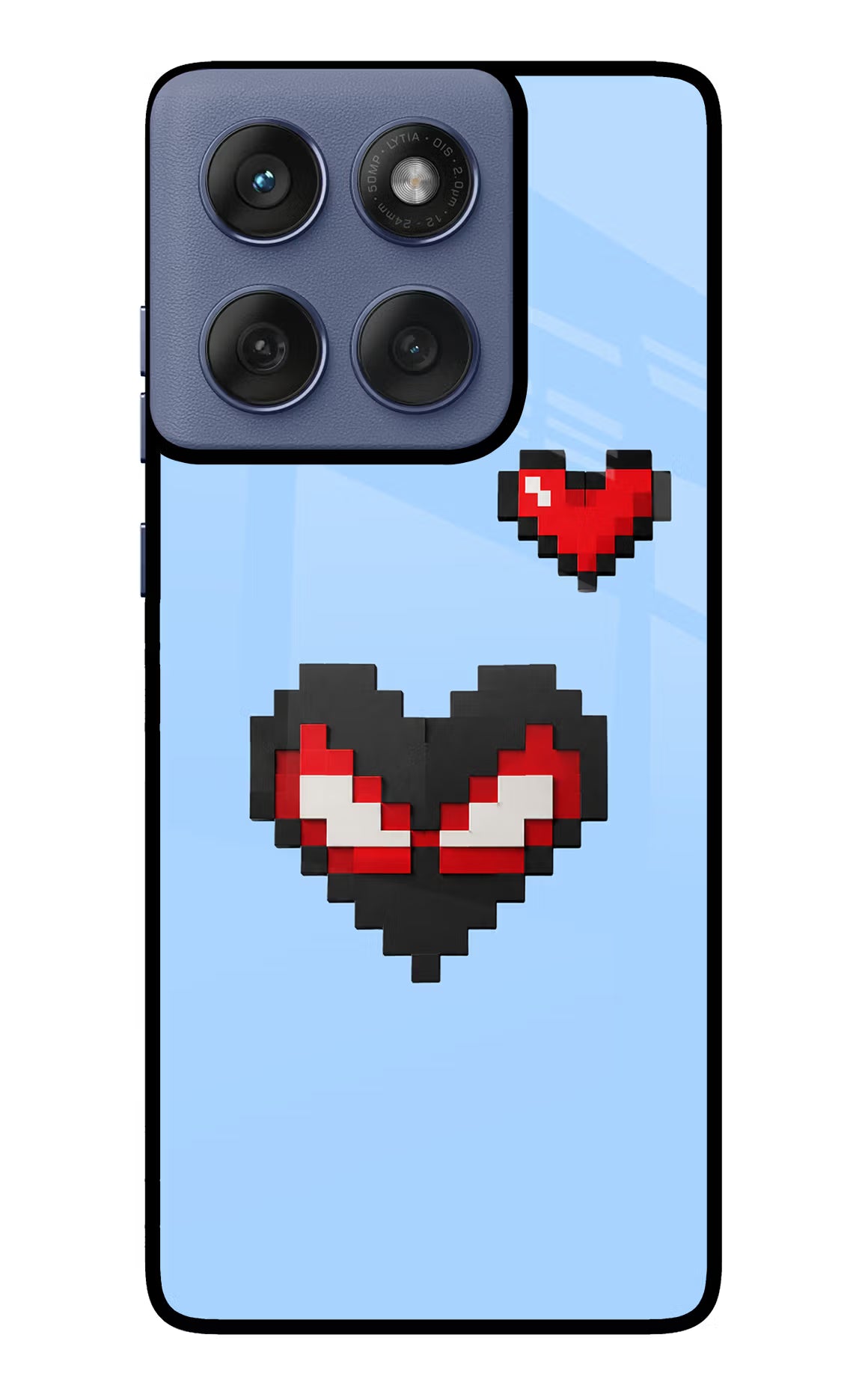 Peter Heart Moto Edge 60 Fusion Glass Case - Peter Heart Moto Edge 60 Fusion Glass Case Peter Heart Moto Edge 60 Fusion Glass Case