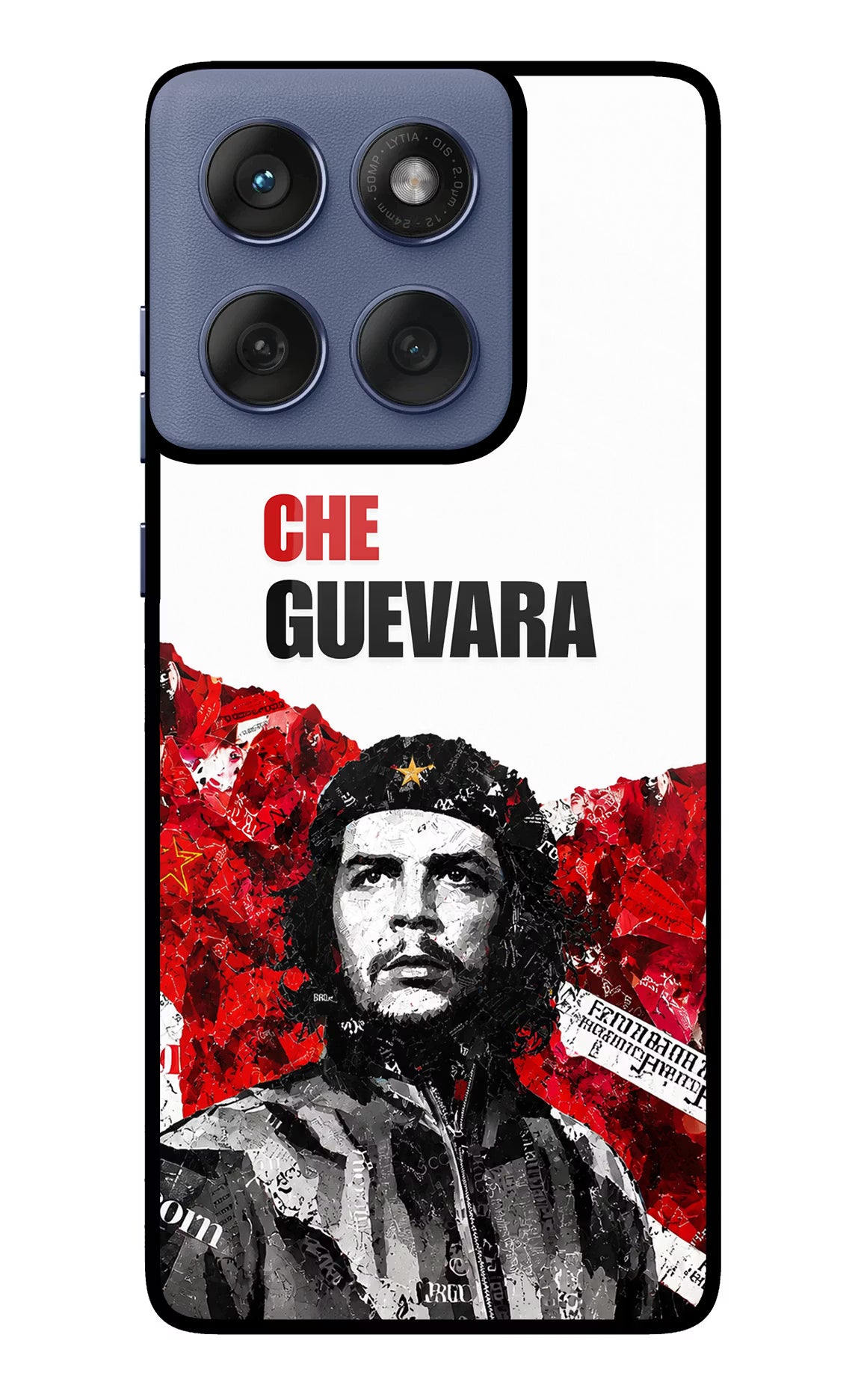 Che Guevara Revolution Moto Edge 60 Fusion Glass Case - Che Guevara Revolution Moto Edge 60 Fusion Glass Case Che Guevara Revolution Moto Edge 60 Fusion Glass Case