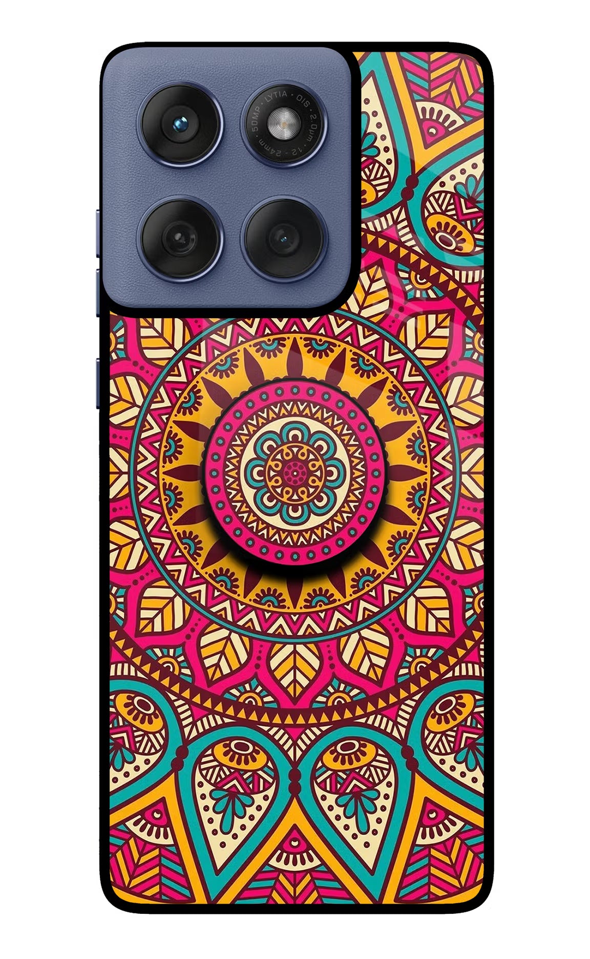 Mandala Moto Edge 60 Fusion Pop Case by Casekaro