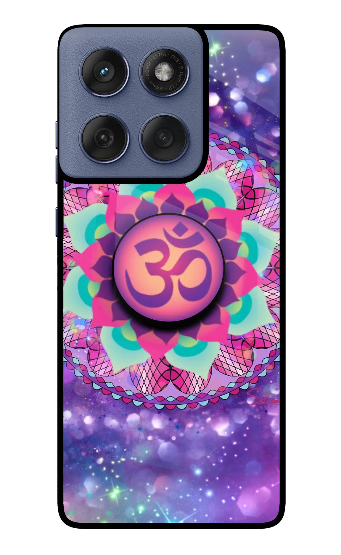 Om Purple Moto Edge 60 Fusion Pop Case - Om Purple Moto Edge 60 Fusion Pop Case by Casekaro Om Purple Moto Edge 60 Fusion Pop Case by Casekaro