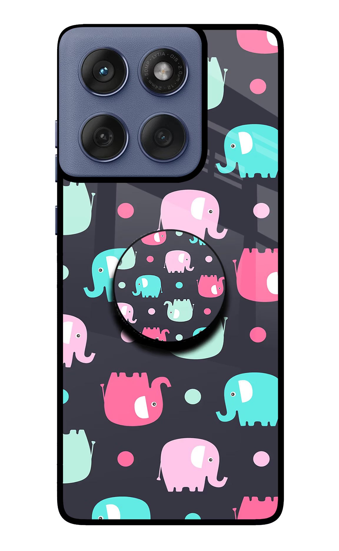 Baby Elephants Moto Edge 60 Fusion Pop Case - Baby Elephants Moto Edge 60 Fusion Pop Case by Casekaro Baby Elephants Moto Edge 60 Fusion Pop Case by Casekaro