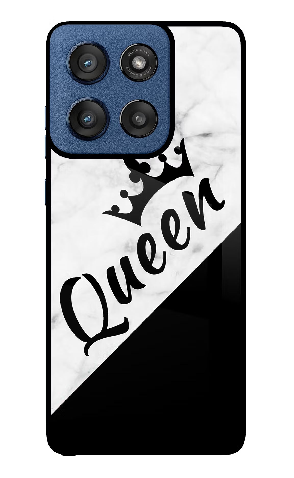 Queen Moto Edge 60 Stylus Back Cover - Queen Moto Edge 60 Stylus Glass Case Back Cover by Casekaro Queen Moto Edge 60 Stylus Glass Case Back Cover by Casekaro