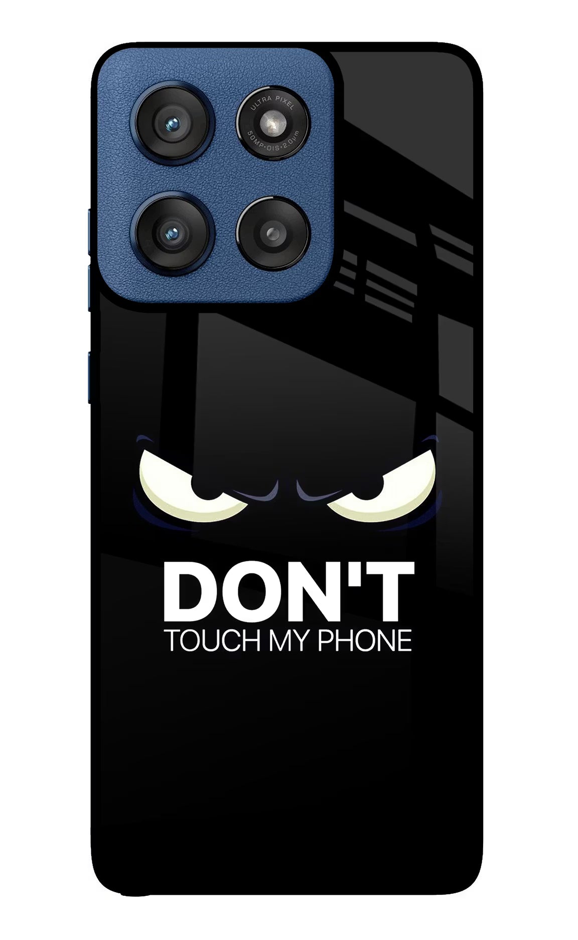 Don'T Touch My Phone Moto Edge 60 Stylus Back Cover - Don'T Touch My Phone Moto Edge 60 Stylus Glass Case Back Cover by Casekaro Don'T Touch My Phone Moto Edge 60 Stylus Glass Case Back Cover by Casekaro