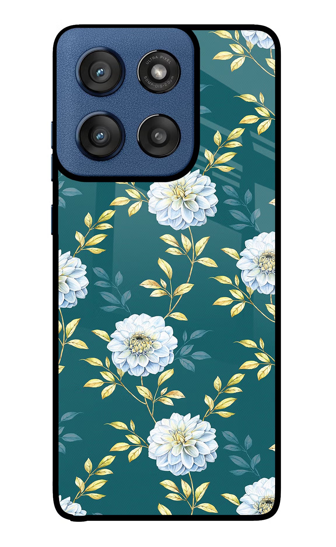 Flowers Moto Edge 60 Stylus Back Cover - Flowers Moto Edge 60 Stylus Glass Case Back Cover by Casekaro Flowers Moto Edge 60 Stylus Glass Case Back Cover by Casekaro