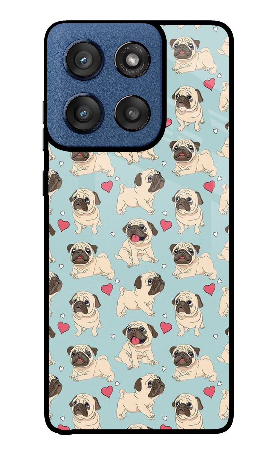 Pug Dog Moto Edge 60 Stylus Back Cover - Pug Dog Moto Edge 60 Stylus Glass Case Back Cover by Casekaro Pug Dog Moto Edge 60 Stylus Glass Case Back Cover by Casekaro