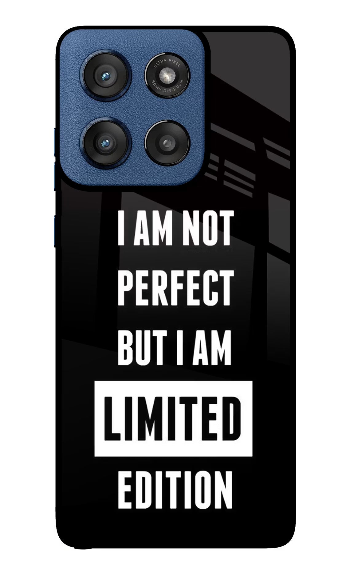 I Am Not Perfect But I Am Limited Edition Moto Edge 60 Stylus Back Cover - I Am Not Perfect But I Am Limited Edition Moto Edge 60 Stylus Glass Case Back Cover by Casekaro I Am Not Perfect But I Am Limited Edition Moto Edge 60 Stylus Glass Case Back Cover by Casekaro