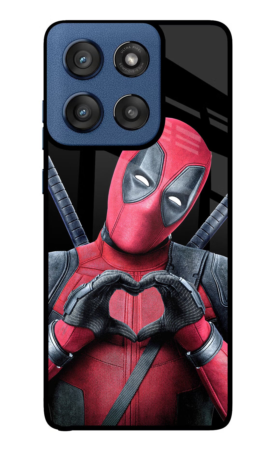 Deadpool Moto Edge 60 Stylus Back Cover - Deadpool Moto Edge 60 Stylus Glass Case Back Cover by Casekaro Deadpool Moto Edge 60 Stylus Glass Case Back Cover by Casekaro