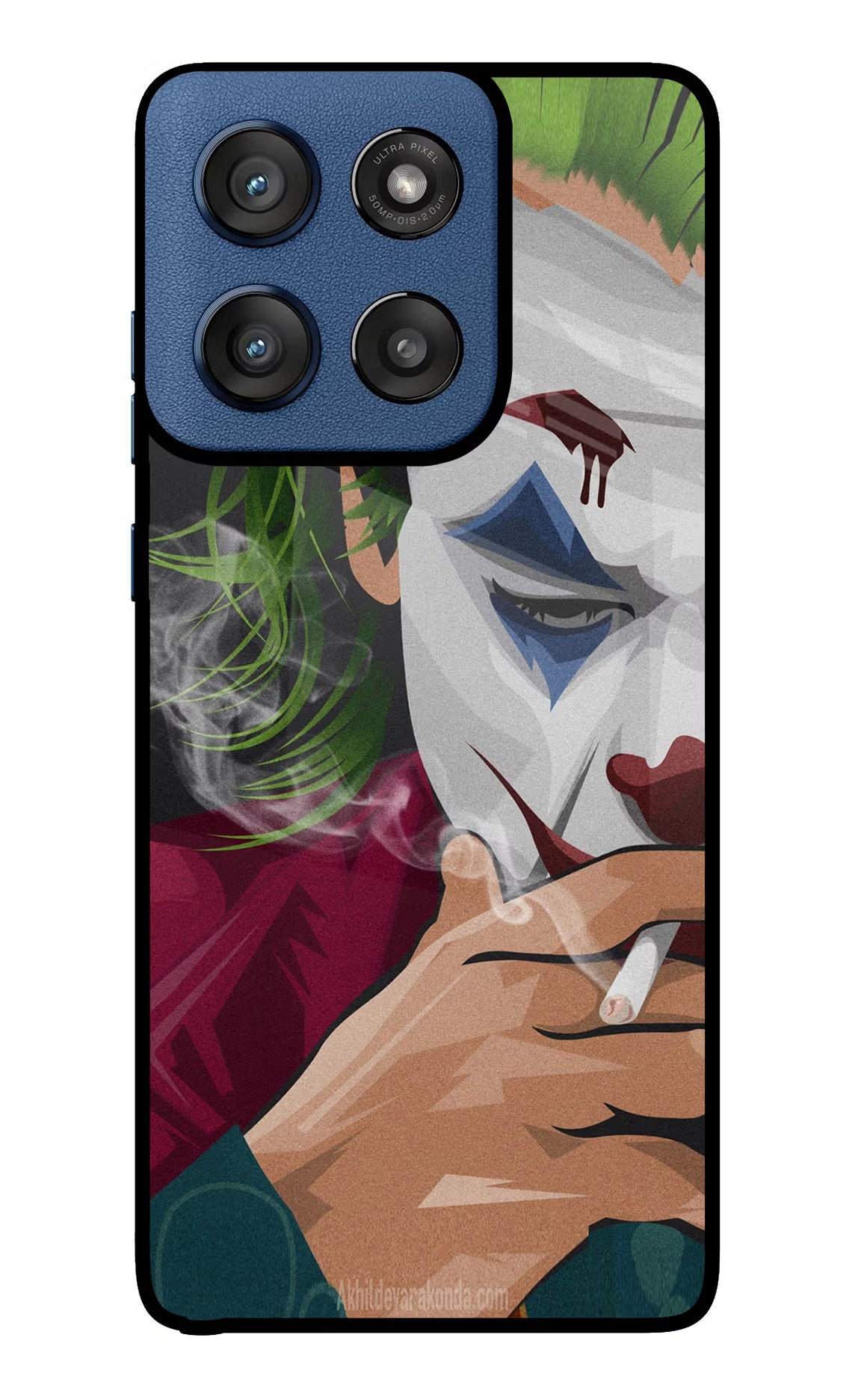 Joker Smoking Moto Edge 60 Stylus Back Cover - Joker Smoking Moto Edge 60 Stylus Glass Case Back Cover by Casekaro Joker Smoking Moto Edge 60 Stylus Glass Case Back Cover by Casekaro