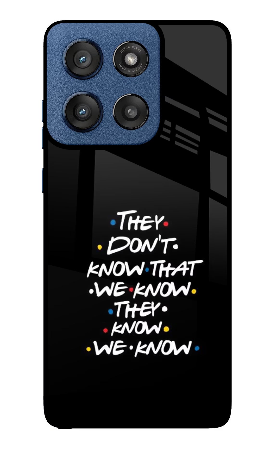 FRIENDS Dialogue Moto Edge 60 Stylus Back Cover - FRIENDS Dialogue Moto Edge 60 Stylus Glass Case Back Cover by Casekaro FRIENDS Dialogue Moto Edge 60 Stylus Glass Case Back Cover by Casekaro