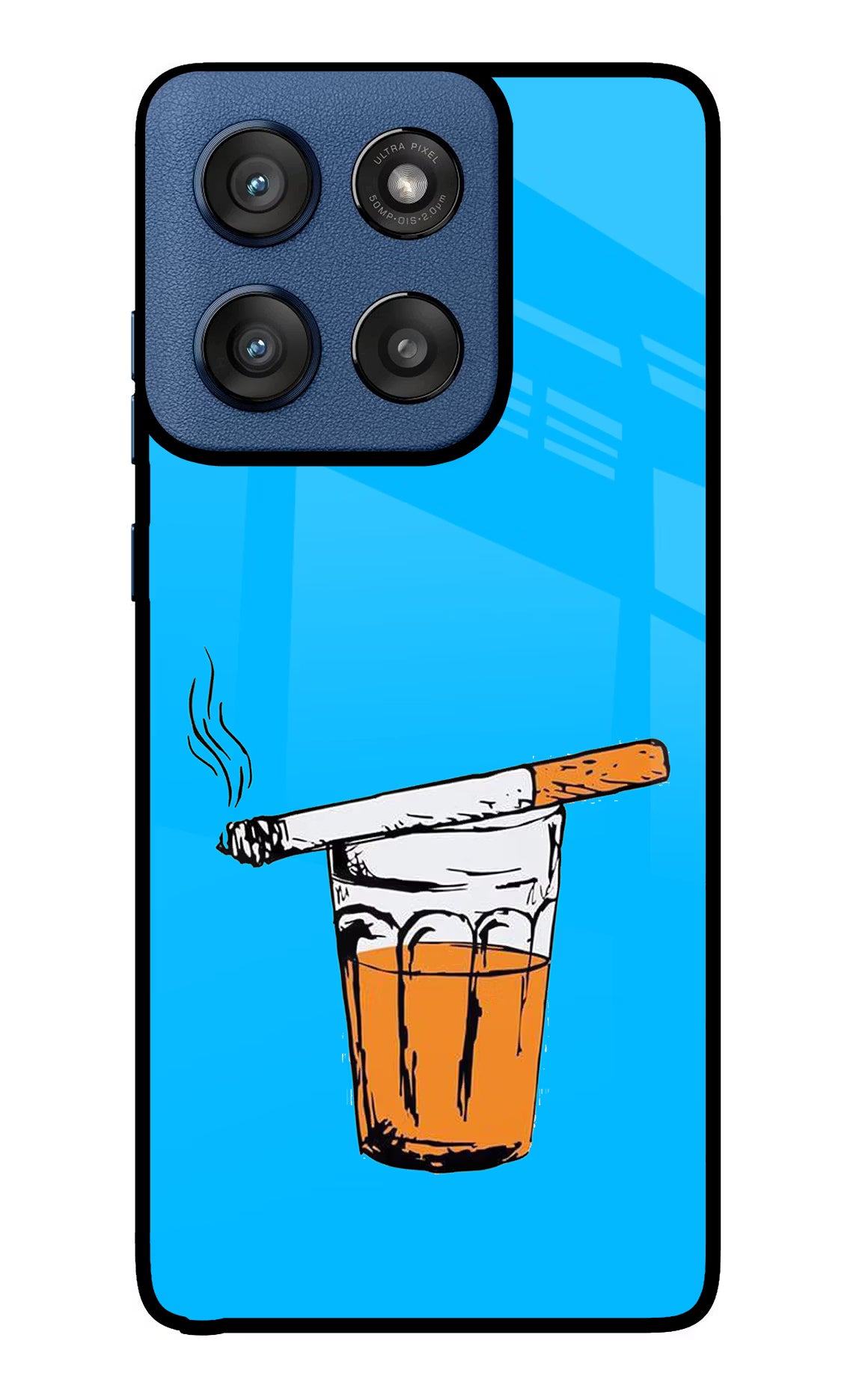 Chai Sutta Moto Edge 60 Stylus Back Cover - Chai Sutta Moto Edge 60 Stylus Glass Case Back Cover by Casekaro Chai Sutta Moto Edge 60 Stylus Glass Case Back Cover by Casekaro